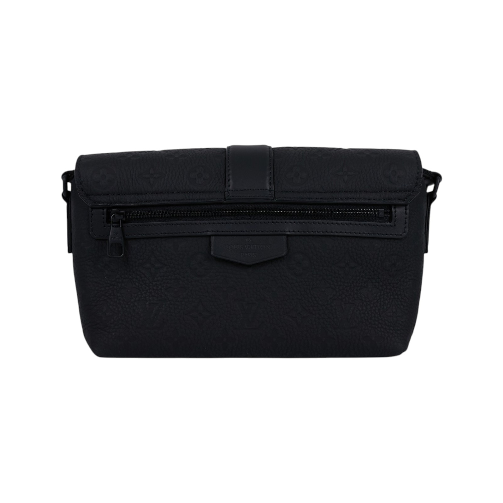 路易威登 LOUIS VUITTON S-Cape 郵差包 斜背包 肩背包 M23741 晶片款 黑原花壓紋S-Cape 防塵袋