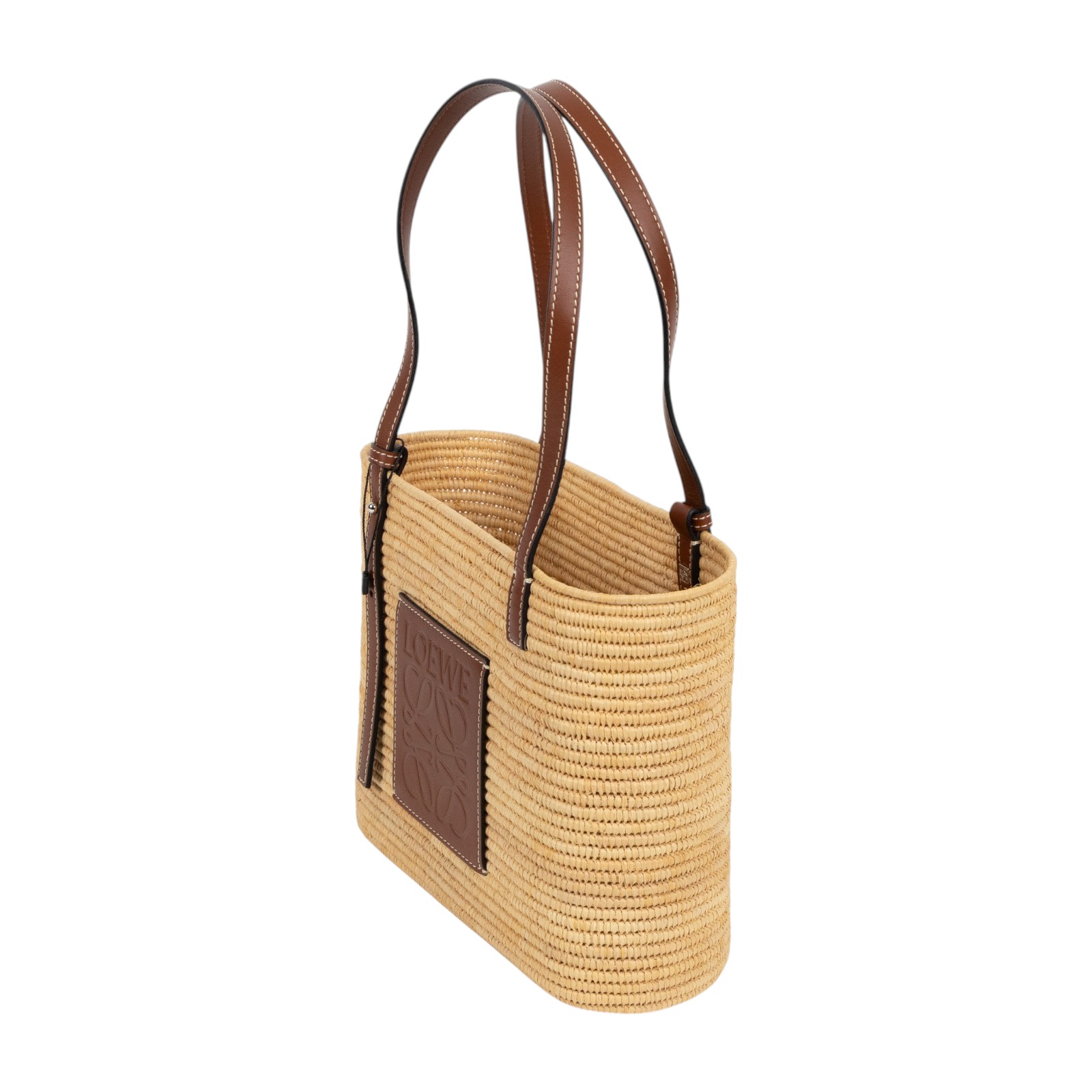 羅意威 LOEWE Square Basket 手袋 小型 A223099X02 草編Square Basket SMALL 防塵袋