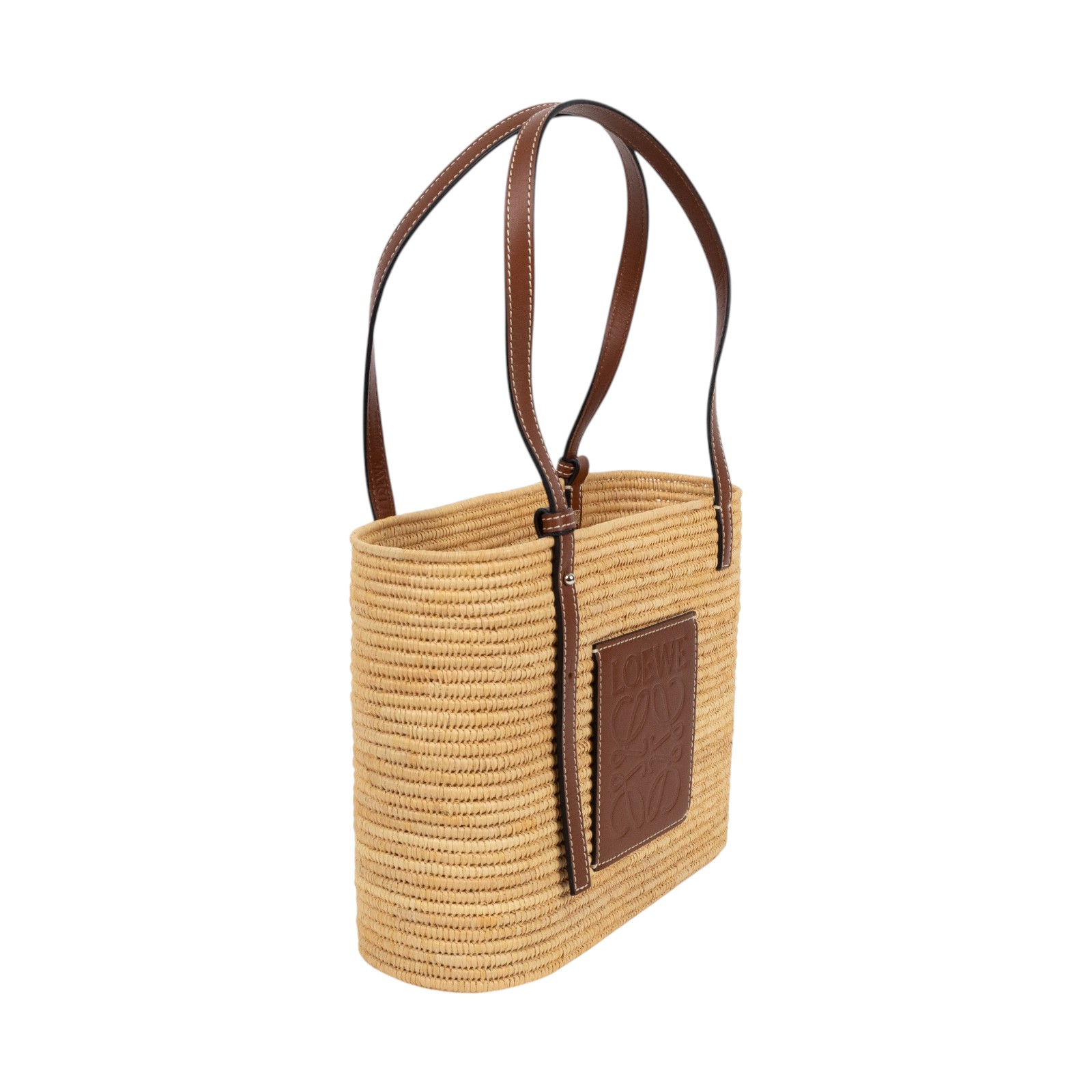 羅意威 LOEWE Square Basket 手袋 小型 A223099X02 草編Square Basket SMALL 防塵袋