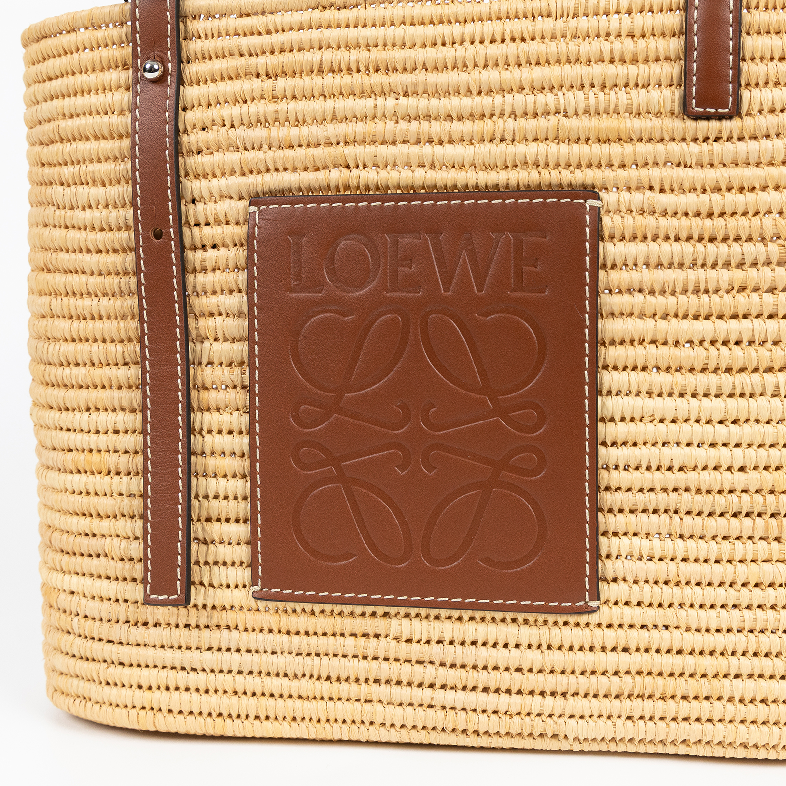 羅意威 LOEWE Square Basket 手袋 小型 A223099X02 草編Square Basket SMALL 防塵袋
