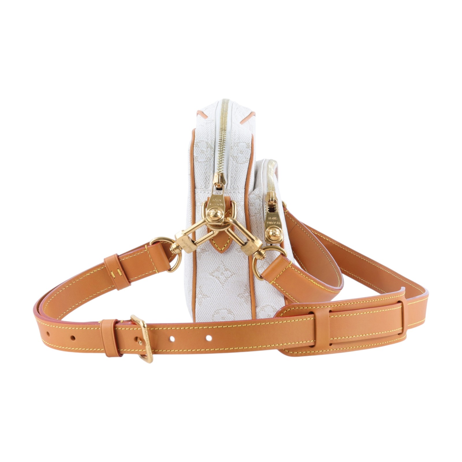 路易威登 LOUIS VUITTON Nil 相機包 肩背包 斜背包 M14682 晶片款 白原花Nil 相機包 原廠盒子/防塵袋/購買證明