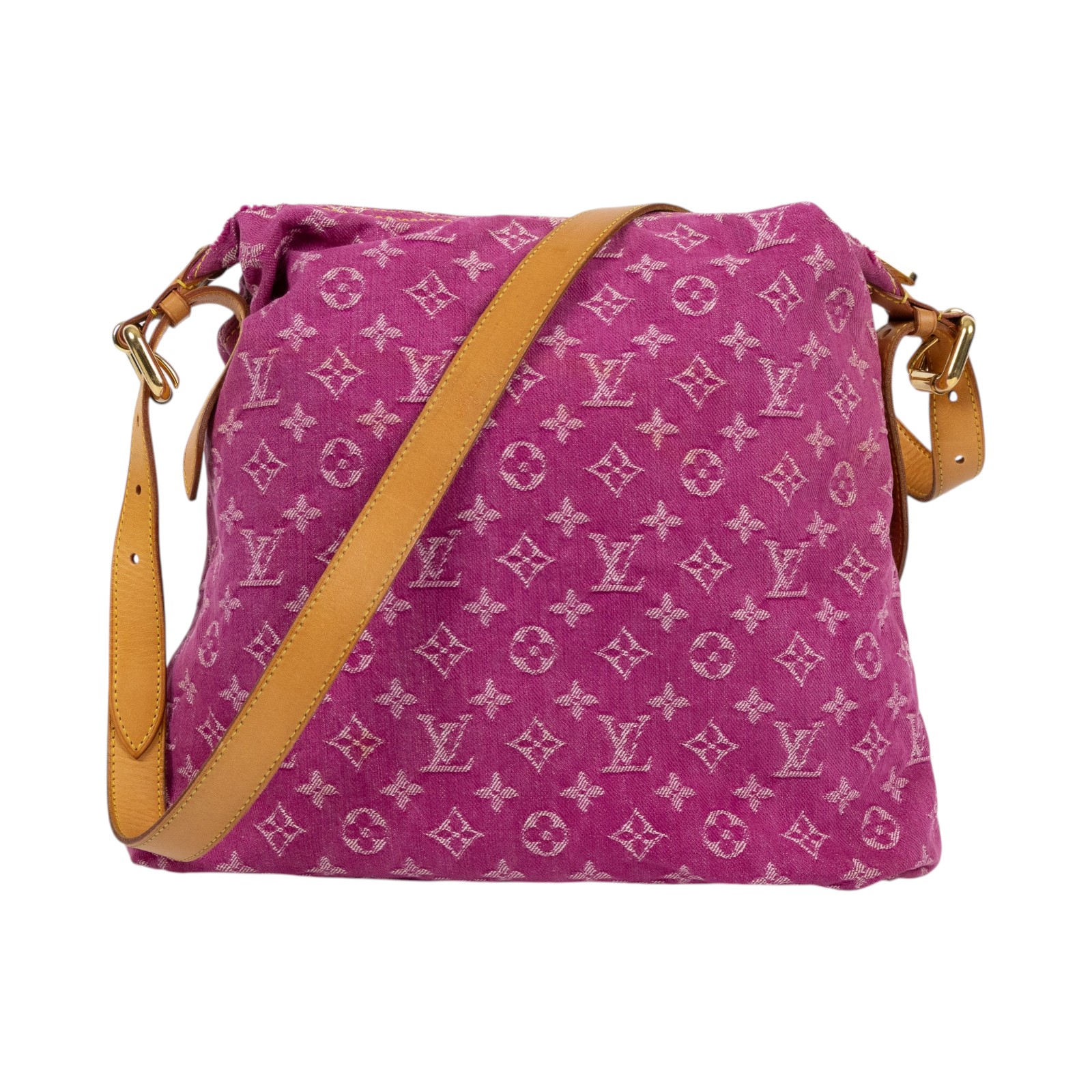 路易威登 LOUIS VUITTON Baggy GM 肩背包 斜背包 M95210 粉牛仔Baggy GM托特包 無附屬品