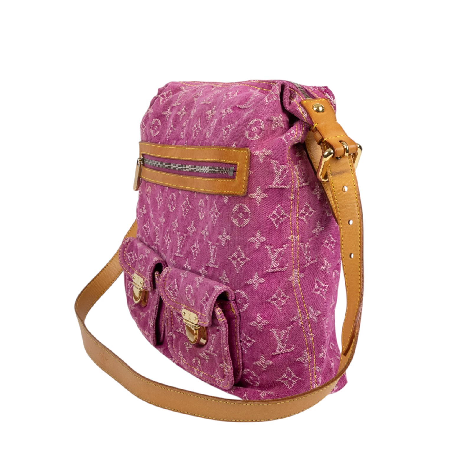 路易威登 LOUIS VUITTON Baggy GM 肩背包 斜背包 M95210 粉牛仔Baggy GM托特包 無附屬品