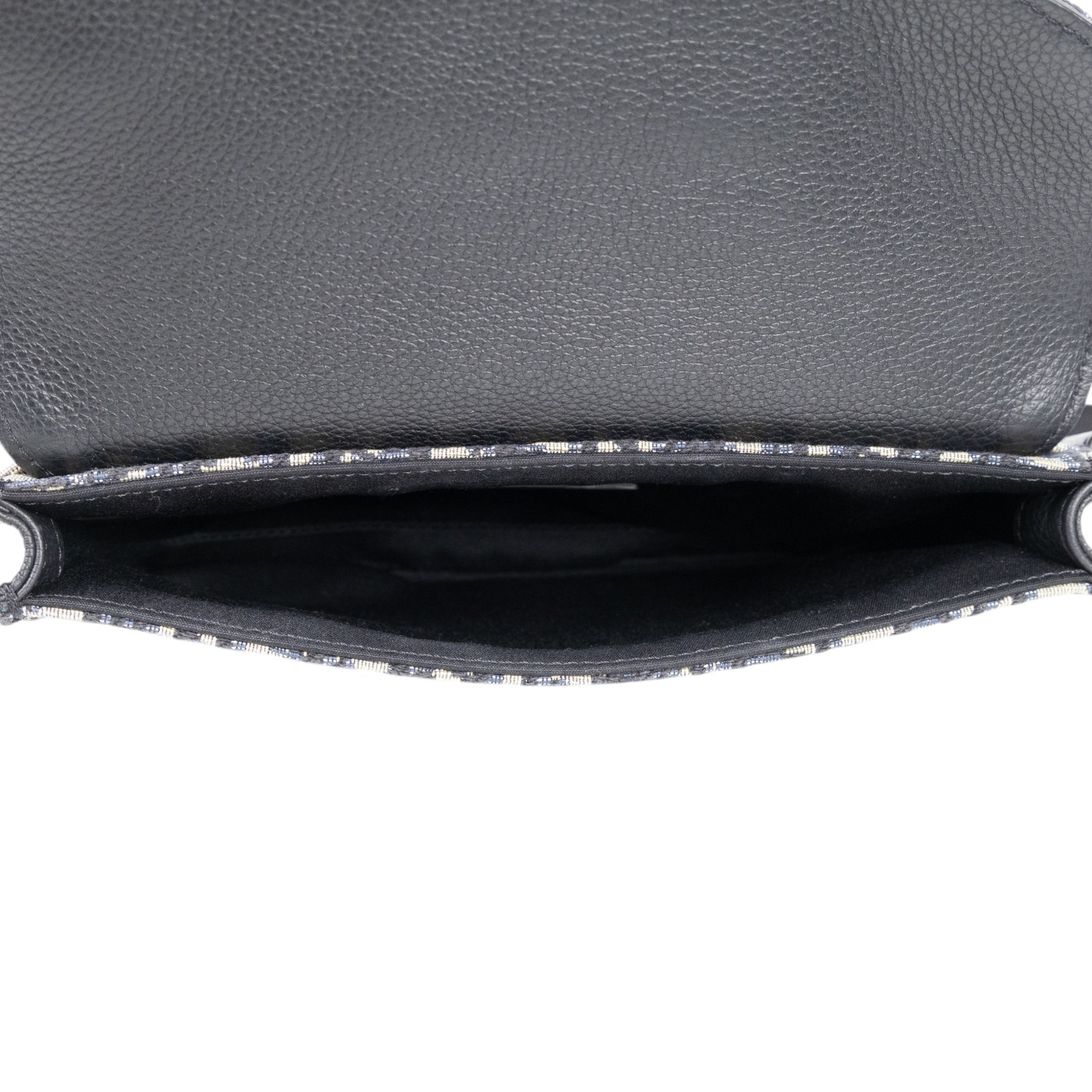 迪奧 CHRISTIAN DIOR Saddle Oblique 馬鞍包 1ADPO095YKY 藍緹花SADDLE帆布胸包 原廠盒子/防塵袋/保證卡