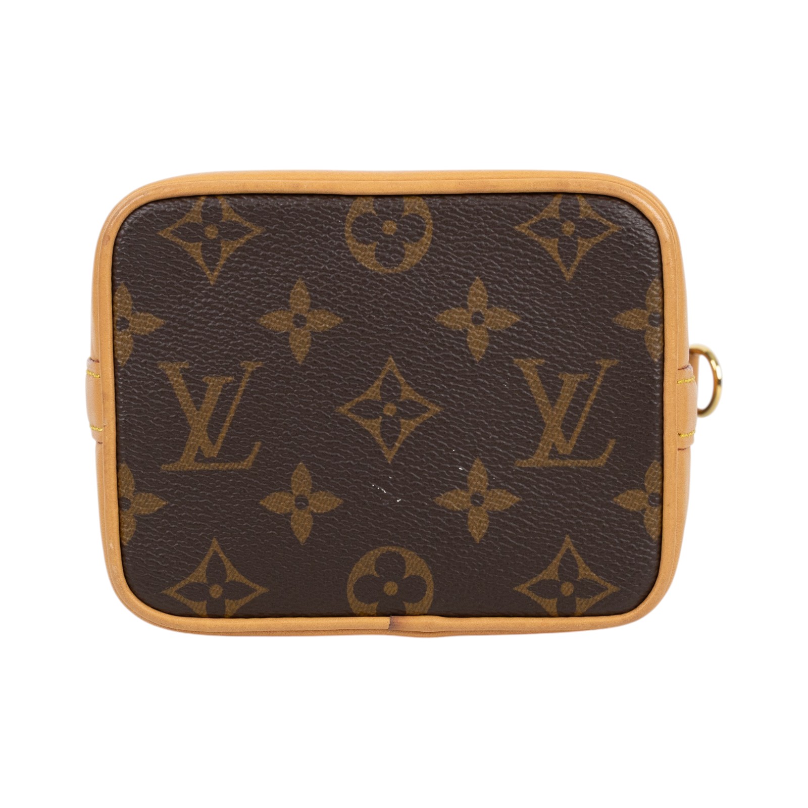 路易威登 LOUIS VUITTON Nano Noé 原花 束口水桶包 M81266 晶片款 原花NANO NOE水桶包 原廠盒子/防塵袋/背帶2/購買證明