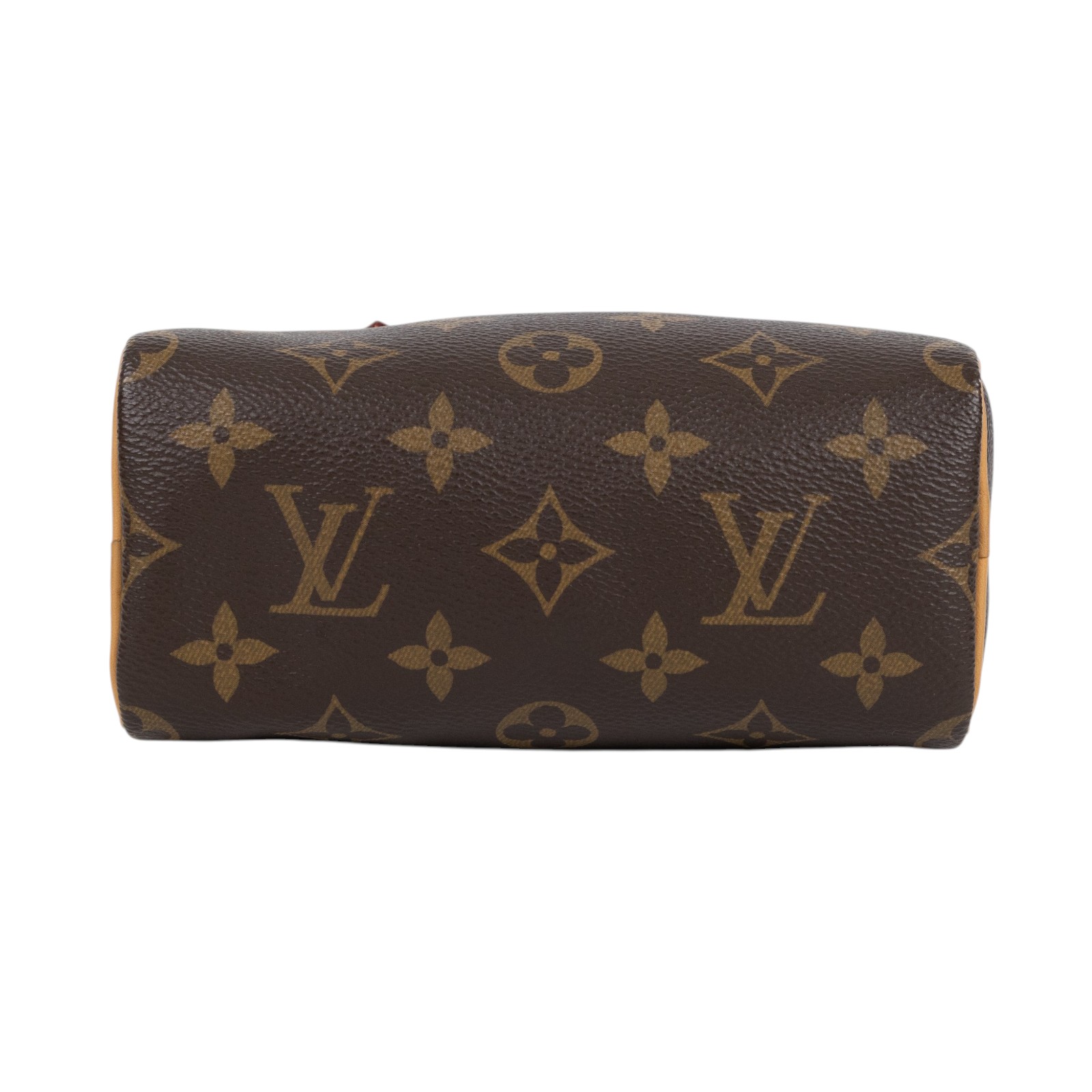 路易威登 LOUIS VUITTON Nano Speedy 原花 手提 肩背包 M81085 原花NANO SPEEDY 原廠盒子/防塵袋/背帶/購買證明影本