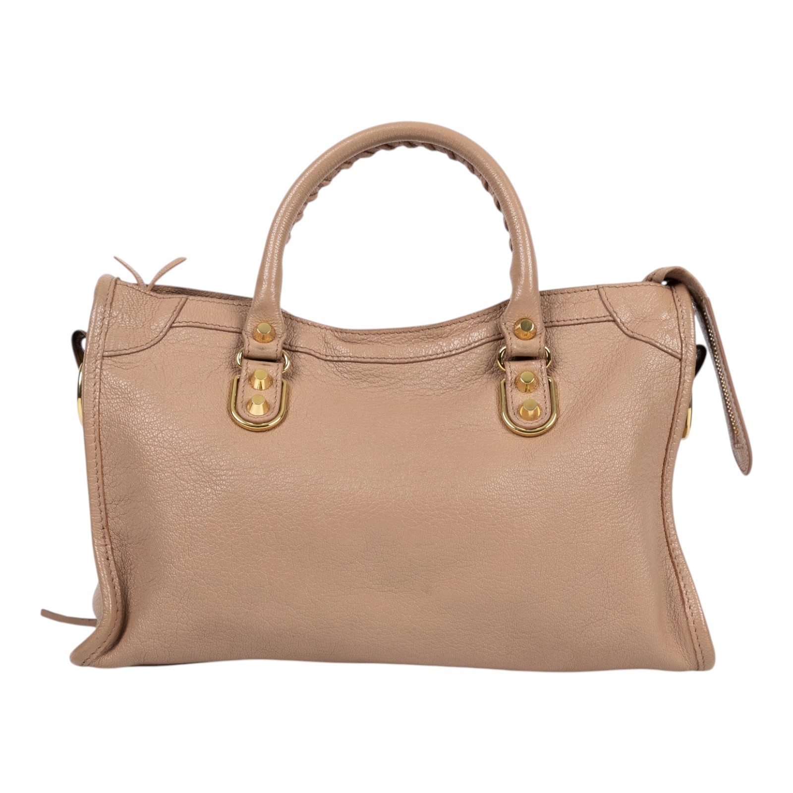 巴黎世家 BALENCIAGA Classic Metallic Edge City S 機車包 432831AQ41N 粉CITY SMALL 鏡子/背帶