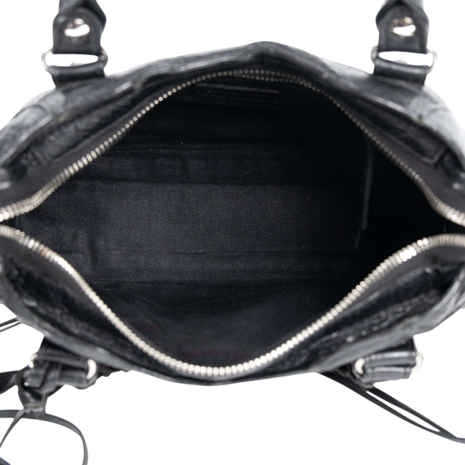 巴黎世家 BALENCIAGA Mini City 機車包 300295 黑CITY SMALL 背帶/鏡子