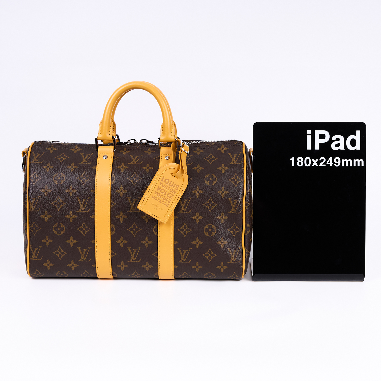 路易威登 LOUIS VUITTON Keepall Bandoulière 35 手提包 肩背包 旅行袋 波士頓包 M13201 晶片款  行李吊牌/背帶