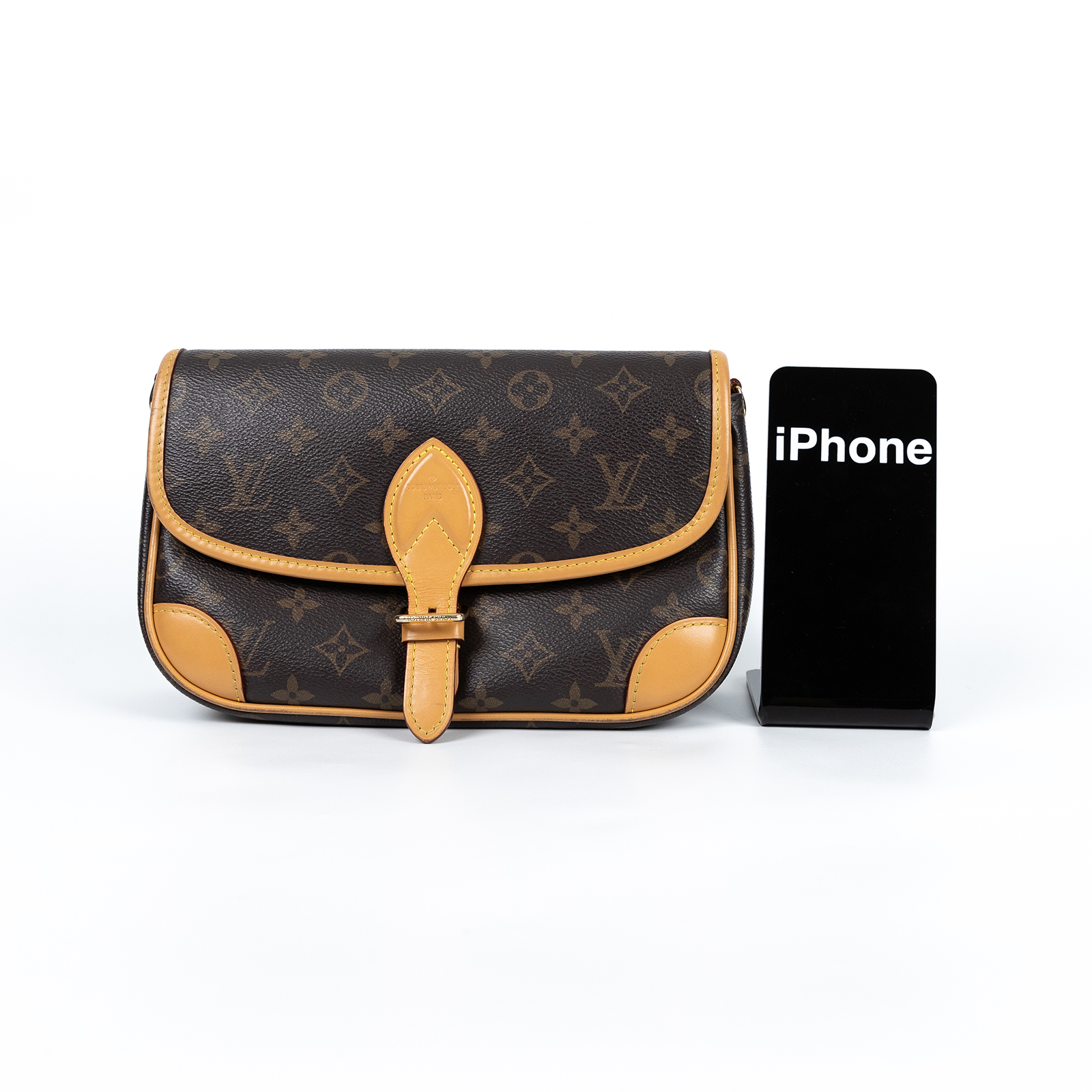 路易威登 LOUIS VUITTON Diane 腋下包法棍 單肩背包 經典帆布 M45985 原花DIANE 背帶2