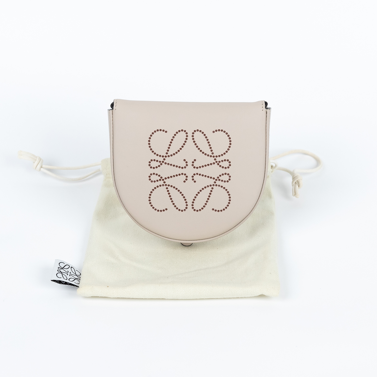 羅意威 LOEWE Heel Pouch Anagram 斜跨包 C661T14X09 白Heel 小號斜背包 卡包 防塵袋