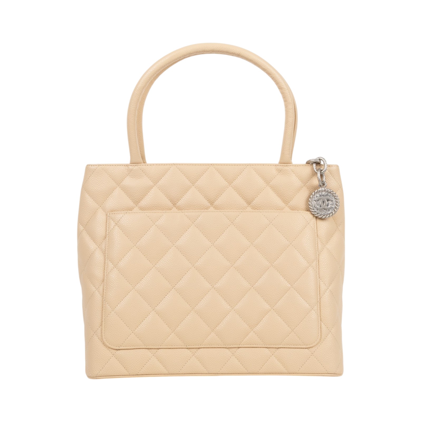香奈兒 CHANEL 手提包 荔枝牛皮 方型 銀幣包 A01804 12開膚色荔枝金幣包 保證卡