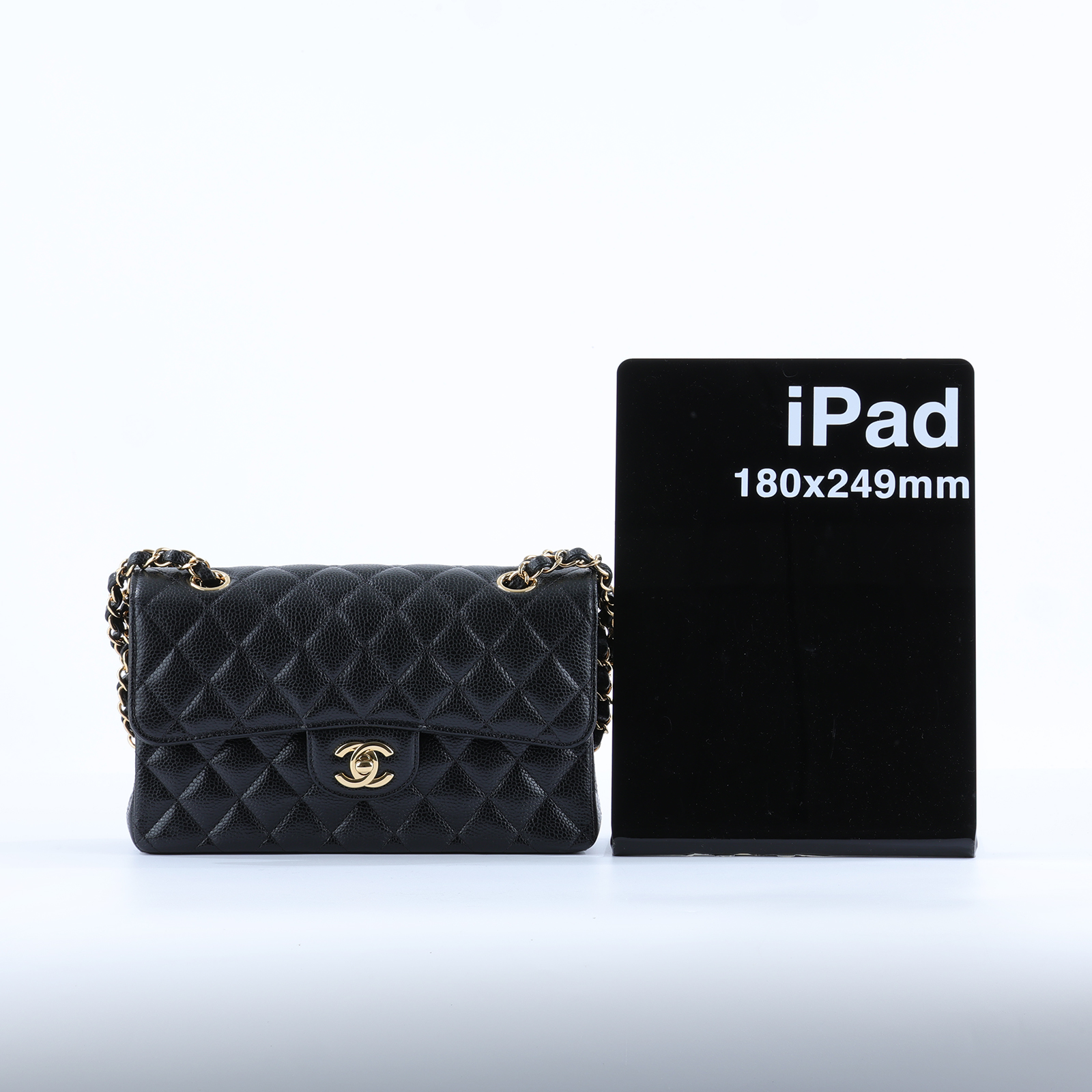 香奈兒 CHANEL CF 經典 11.12 口蓋包 A01112 晶片款 黑金荔枝COCO23 防塵袋