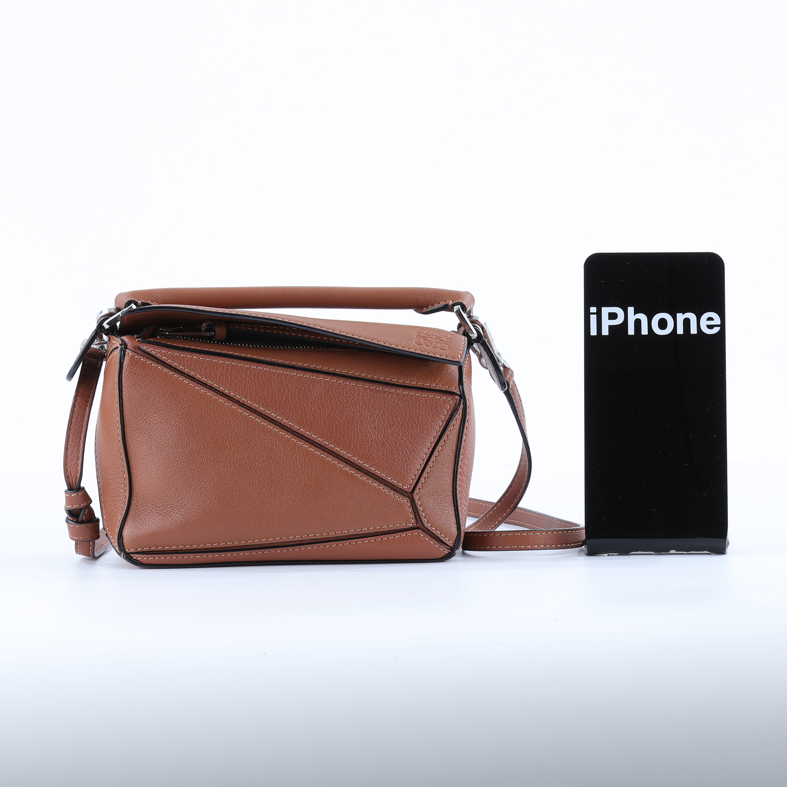 羅意威 LOEWE Small Puzzle bag 斜背包 A510S21X67 焦糖MINI PUZZLE 防塵袋