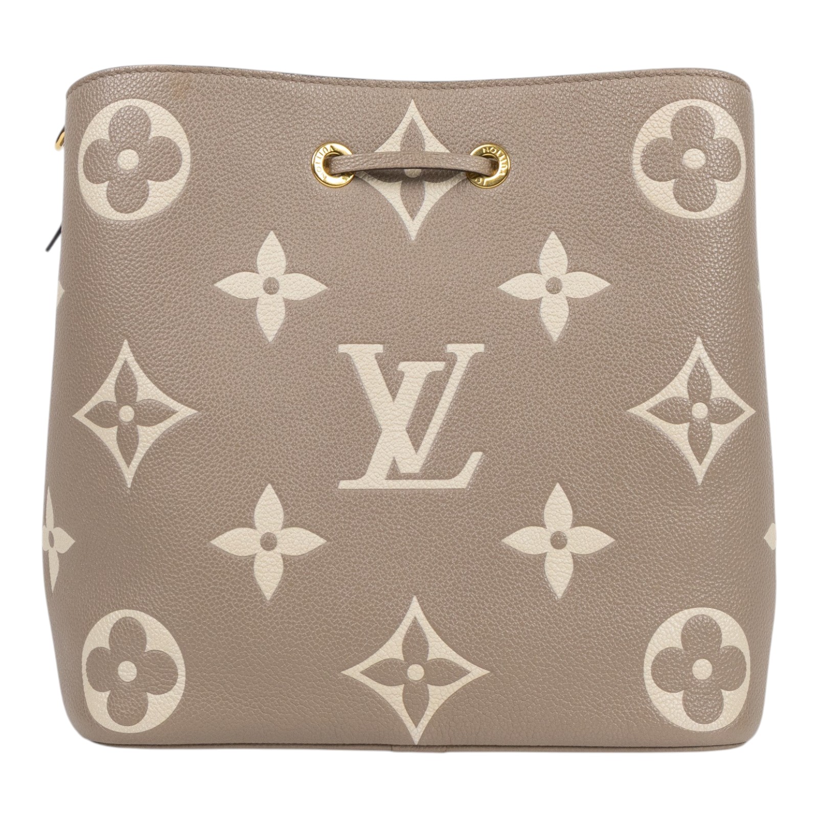 路易威登 LOUIS VUITTON NéoNoé MM 皮革 肩背 水桶包 斑鳩灰色/奶油色 M45555 斑鳩灰NEONOE MM 防塵袋/內袋/背帶2
