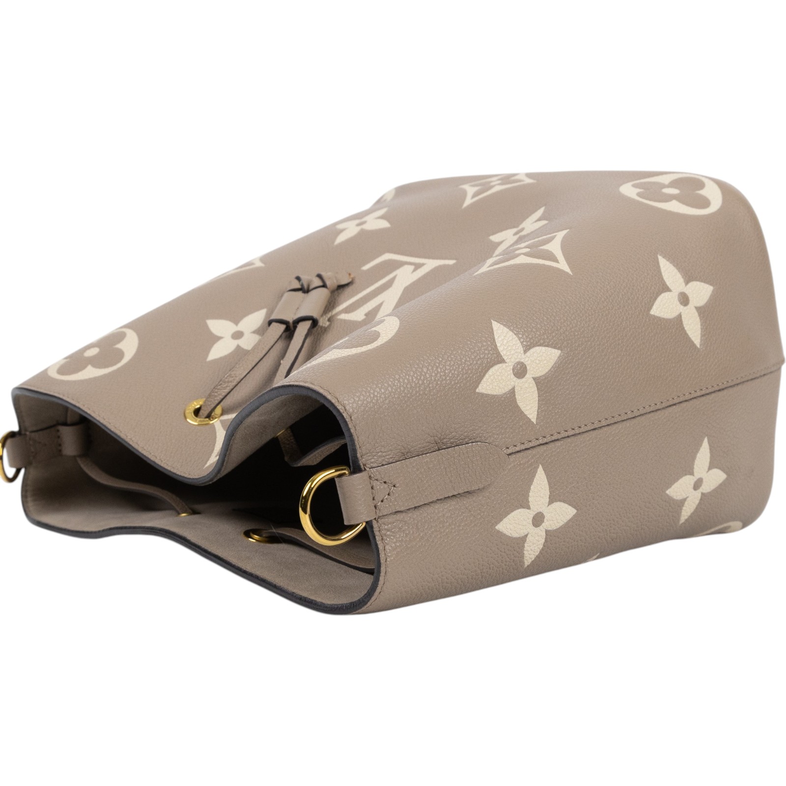 路易威登 LOUIS VUITTON NéoNoé MM 皮革 肩背 水桶包 斑鳩灰色/奶油色 M45555 斑鳩灰NEONOE MM 防塵袋/內袋/背帶2