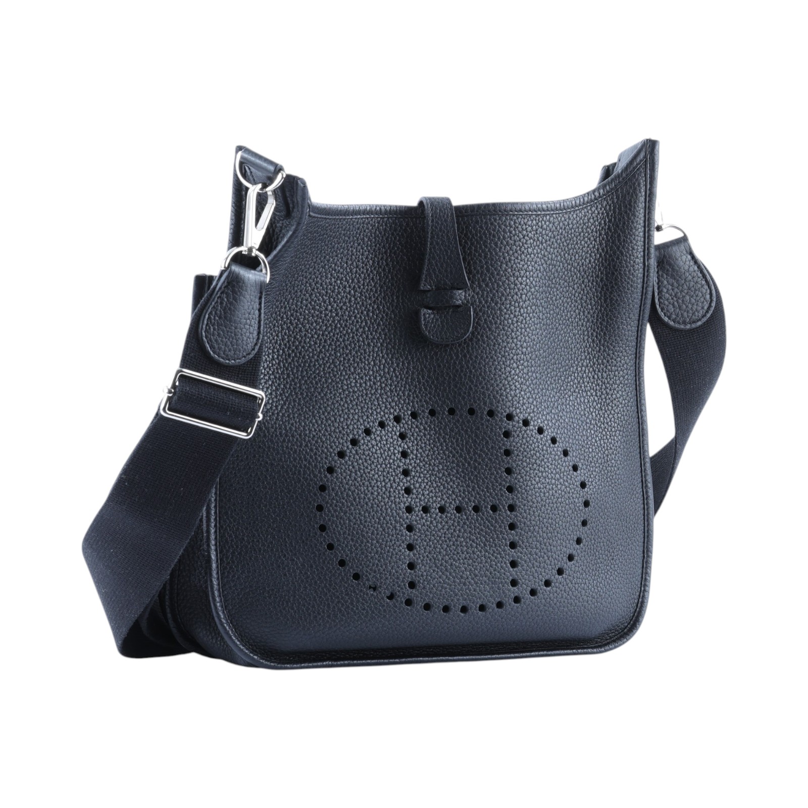 愛馬仕 Hermes Evelyne Bag 伊芙琳包 29 馬蹄型 EV29 口O刻 EVELYNE PM 黑 防塵袋/背帶