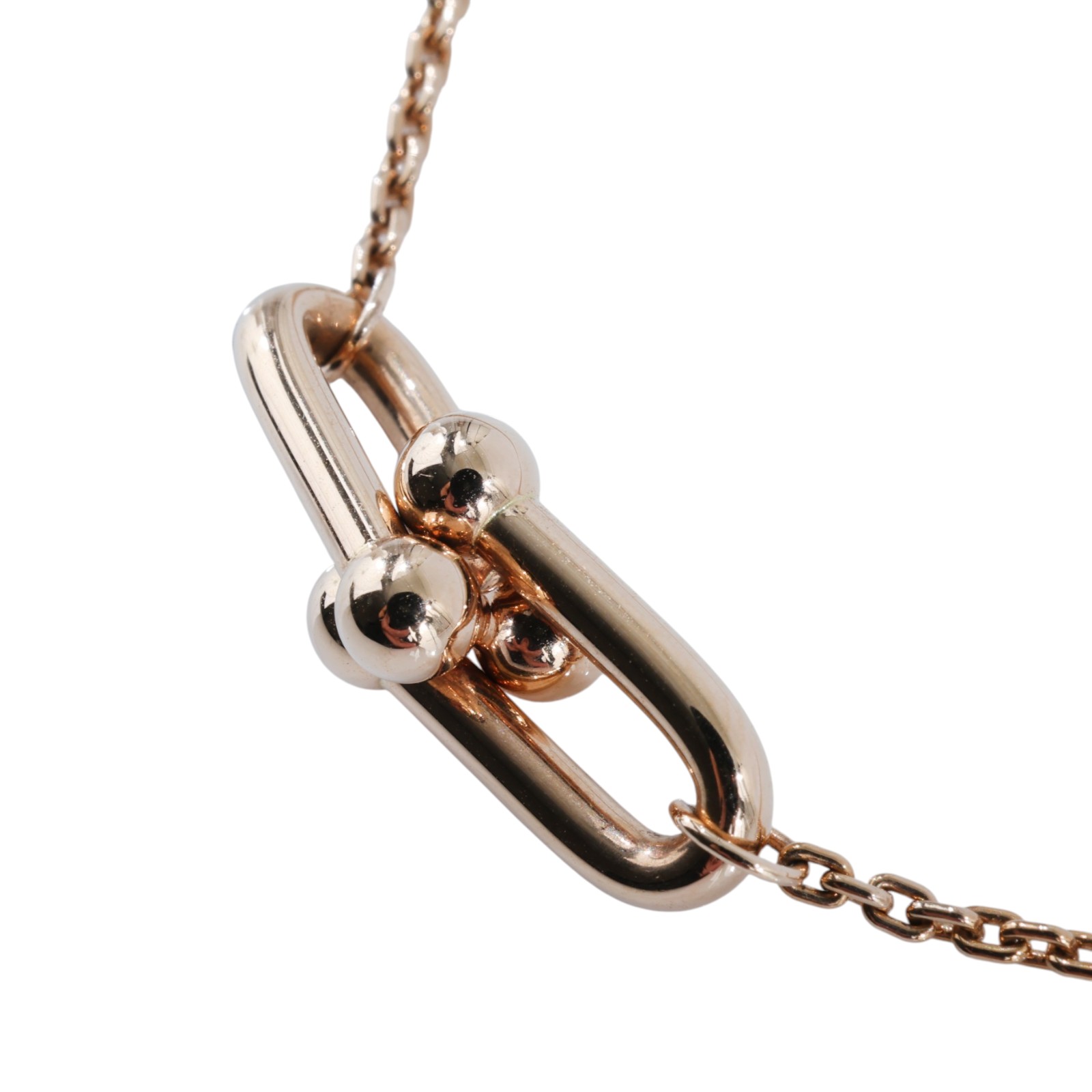 蒂芙尼 TIFFANY＆CO. HardWear 雙鏈結扣環項鍊 小型款 75060726  原廠盒子/防塵袋/購買證明