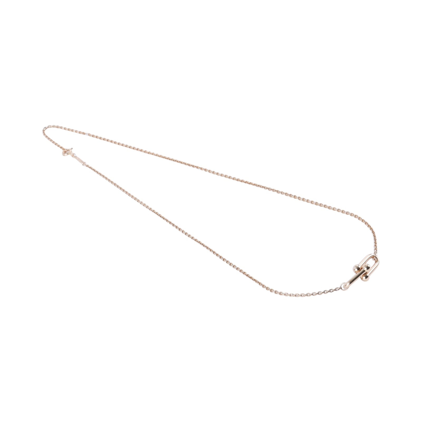 蒂芙尼 TIFFANY＆CO. HardWear 雙鏈結扣環項鍊 小型款 75060726  原廠盒子/防塵袋/購買證明