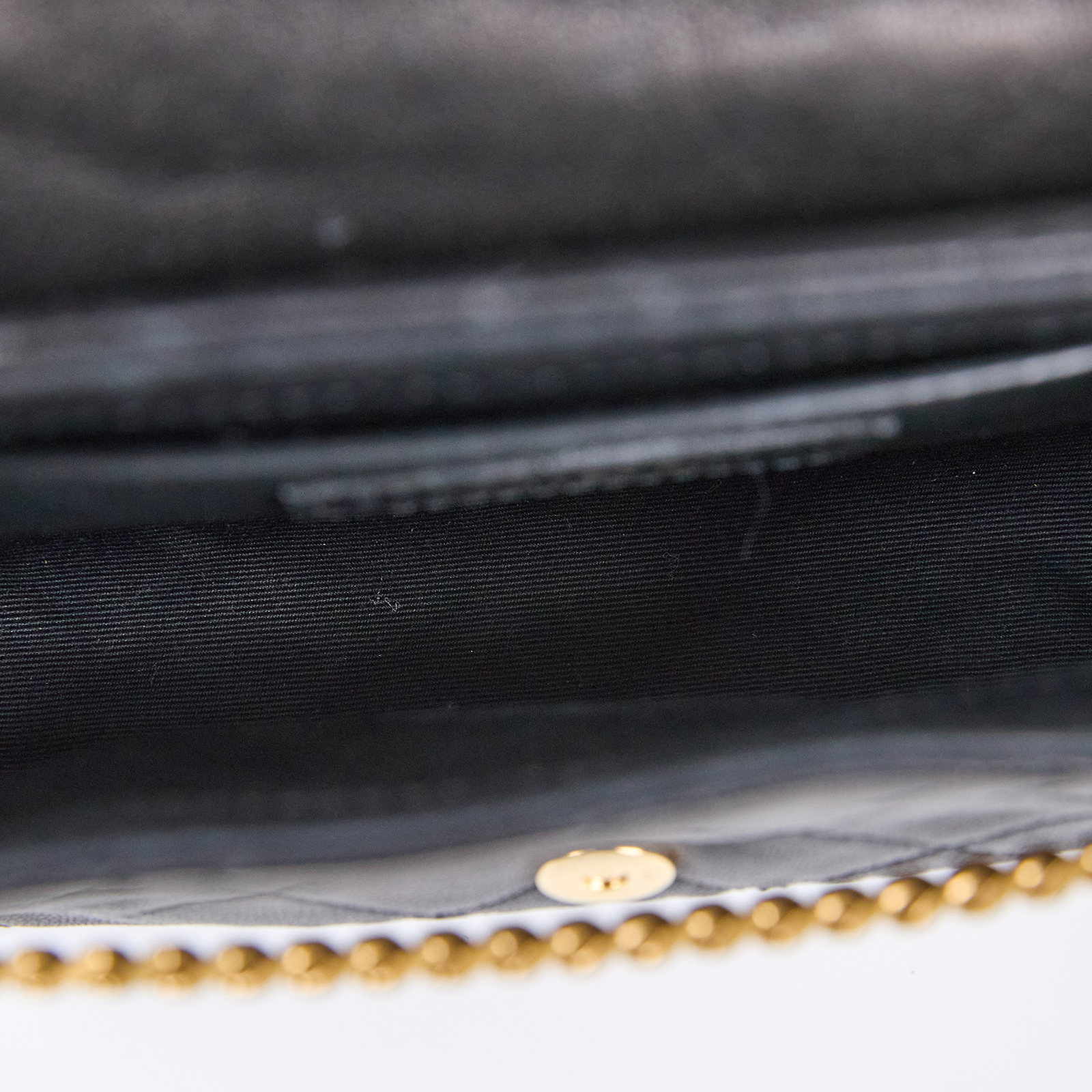聖羅蘭 YSL SAINT LAURENT Nolia 小羊皮 迷你 手袋 肩背包 金色五金 6727381EL07 黑NOLITA MINI 原廠盒子