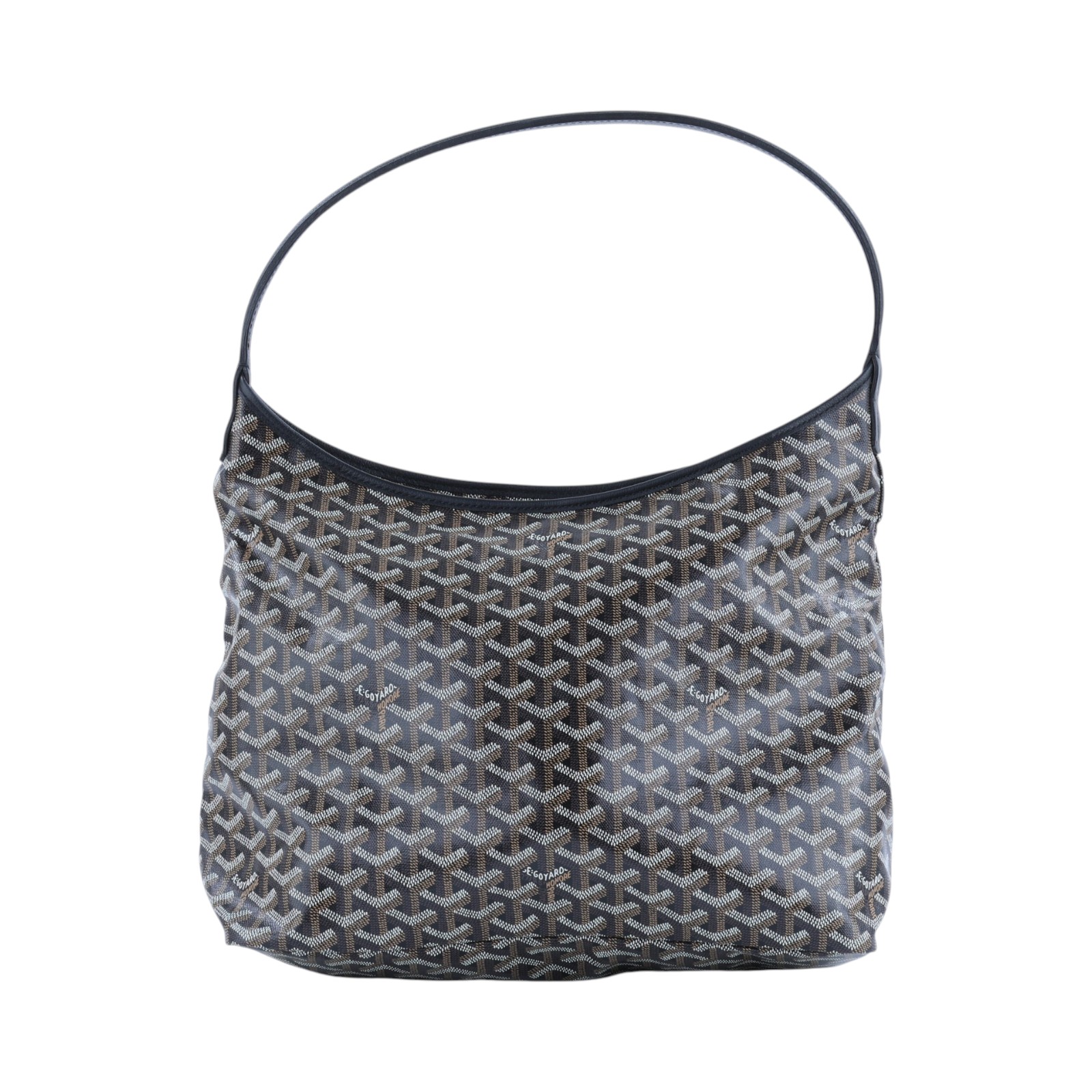 高雅德 GOYARD Bohème Hobo Bag PM 托特包 BOHEMEPMLTY 黑法鬥&amp;粉色蝴蝶手繪HOBO BOHEME PM 內袋