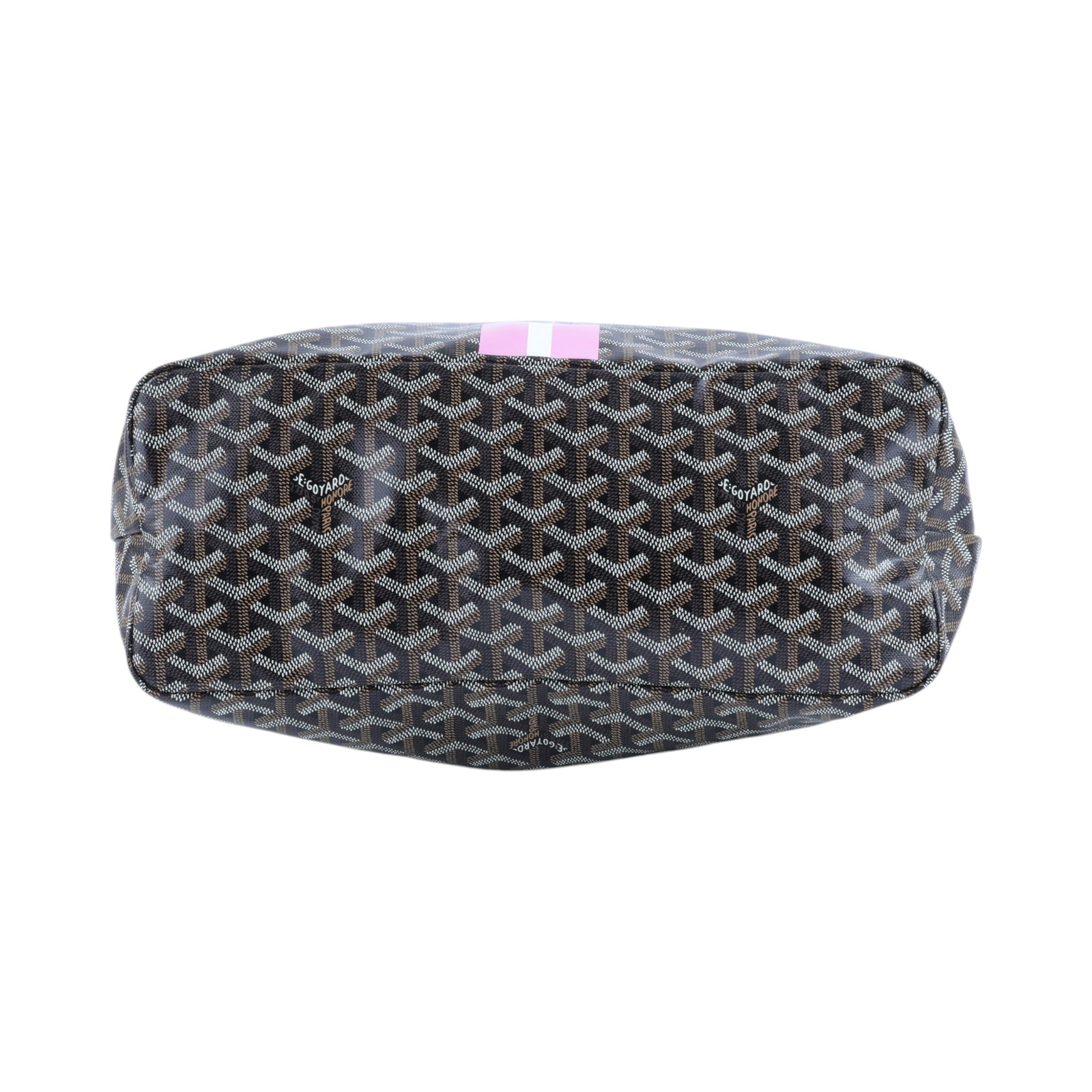 高雅德 GOYARD Bohème Hobo Bag PM 托特包 BOHEMEPMLTY 黑法鬥&amp;粉色蝴蝶手繪HOBO BOHEME PM 內袋