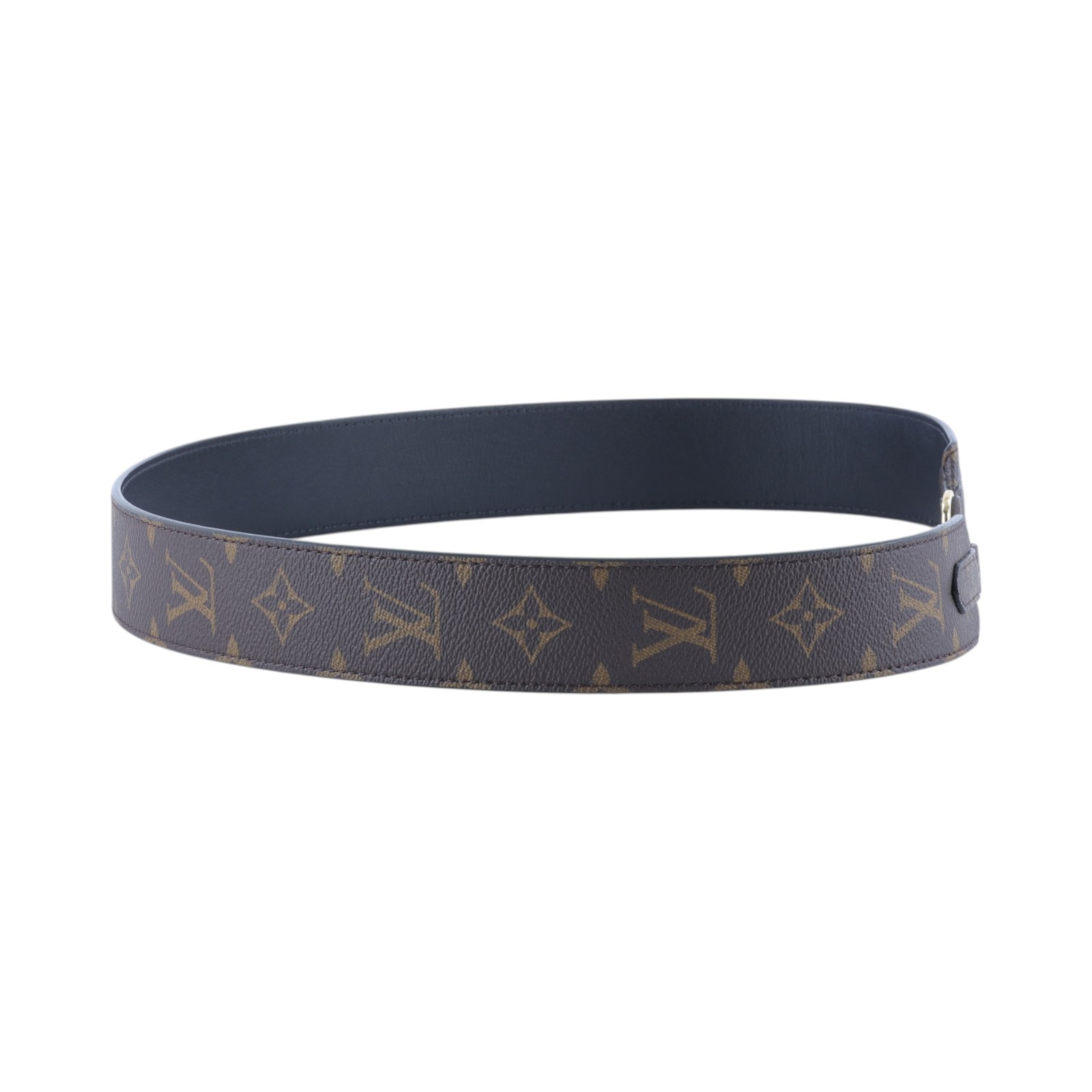 路易威登 LOUIS VUITTON Monogram 肩背帶 黑色 J02288 原花背帶 原廠盒子/防塵袋