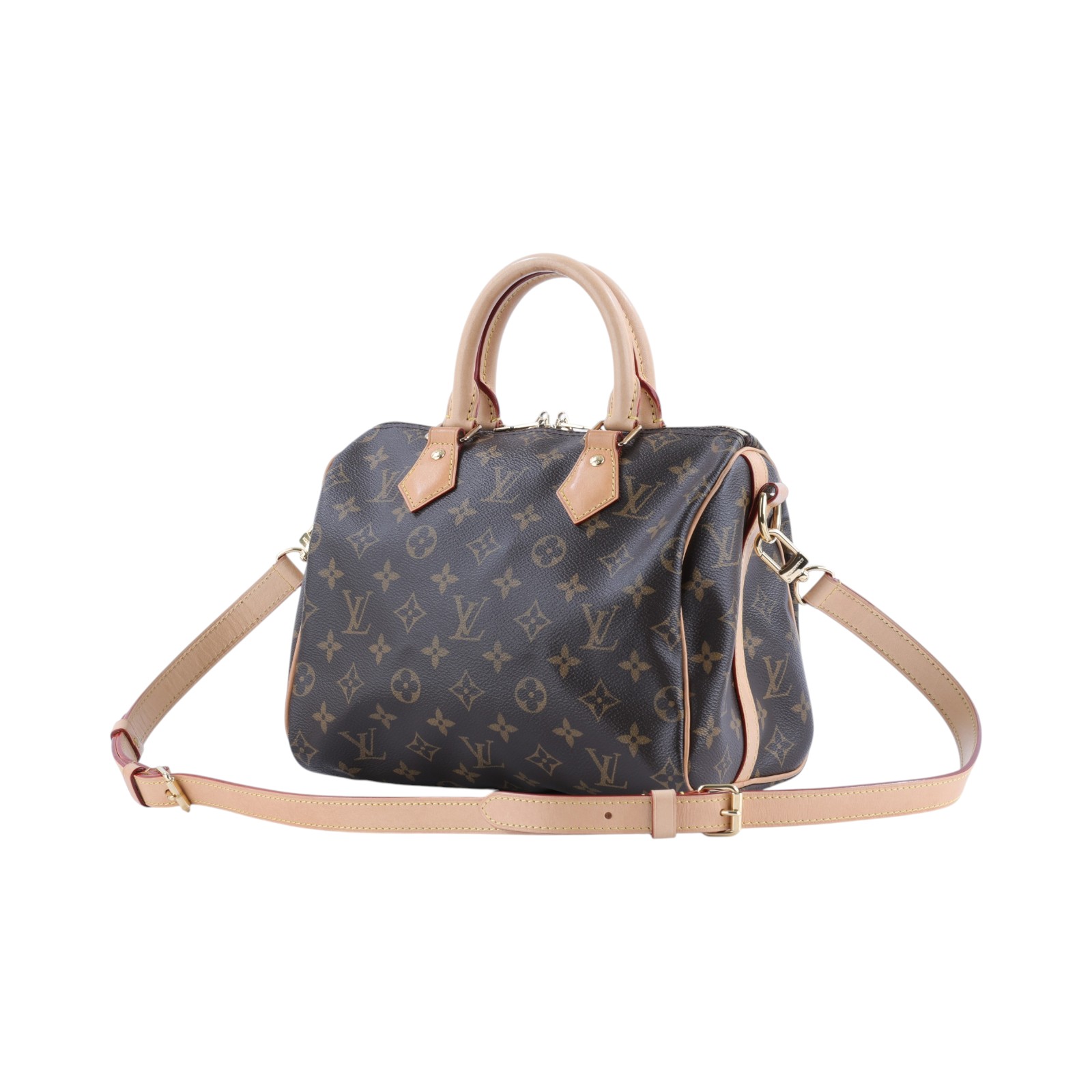 路易威登 LOUIS VUITTON Speedy Bandoulière 25  波士頓包 手提包 經典帆布 M46977 晶片款  原廠盒子/防塵袋/背帶/鎖頭/鑰匙/購買證明