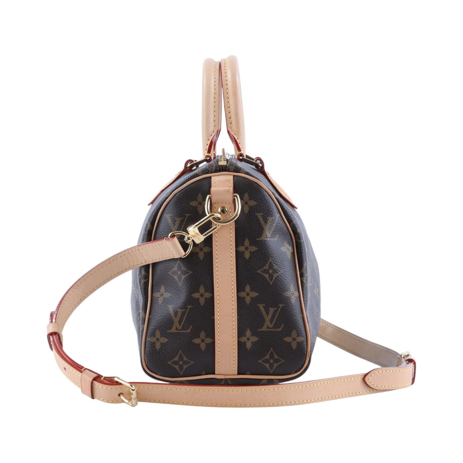 路易威登 LOUIS VUITTON Speedy Bandoulière 25  波士頓包 手提包 經典帆布 M46977 晶片款  原廠盒子/防塵袋/背帶/鎖頭/鑰匙/購買證明