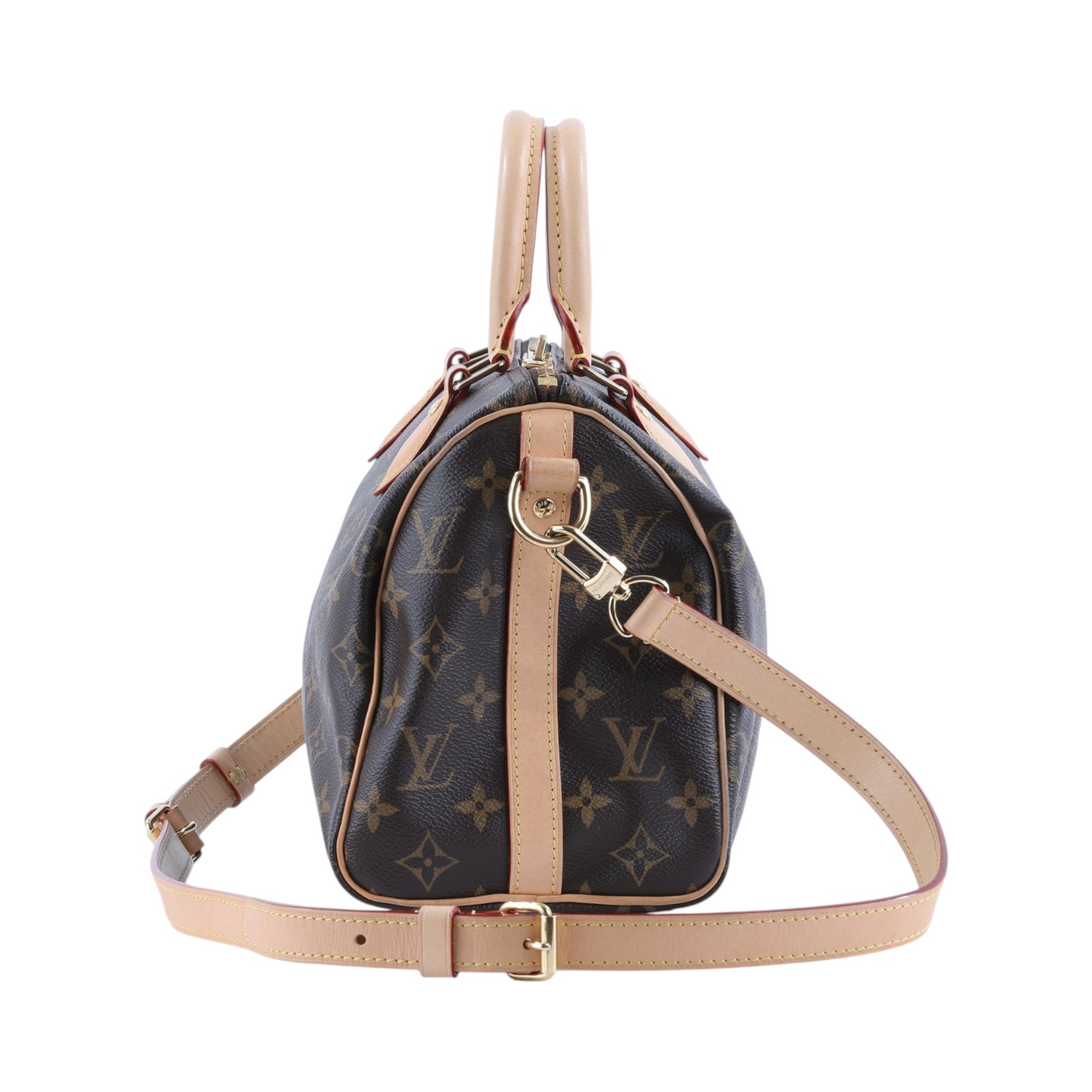 路易威登 LOUIS VUITTON Speedy Bandoulière 25  波士頓包 手提包 經典帆布 M46977 晶片款  原廠盒子/防塵袋/背帶/鎖頭/鑰匙/購買證明