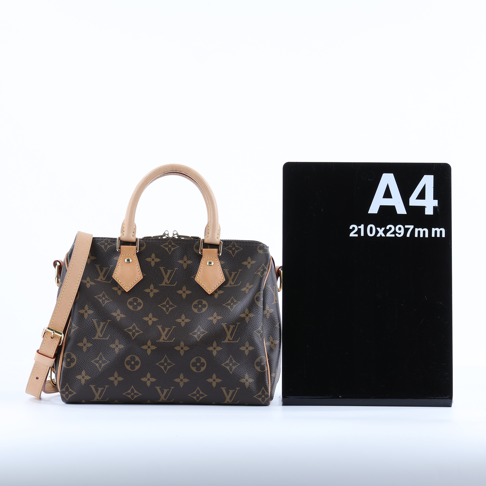 路易威登 LOUIS VUITTON Speedy Bandoulière 25  波士頓包 手提包 經典帆布 M46977 晶片款  原廠盒子/防塵袋/背帶/鎖頭/鑰匙/購買證明