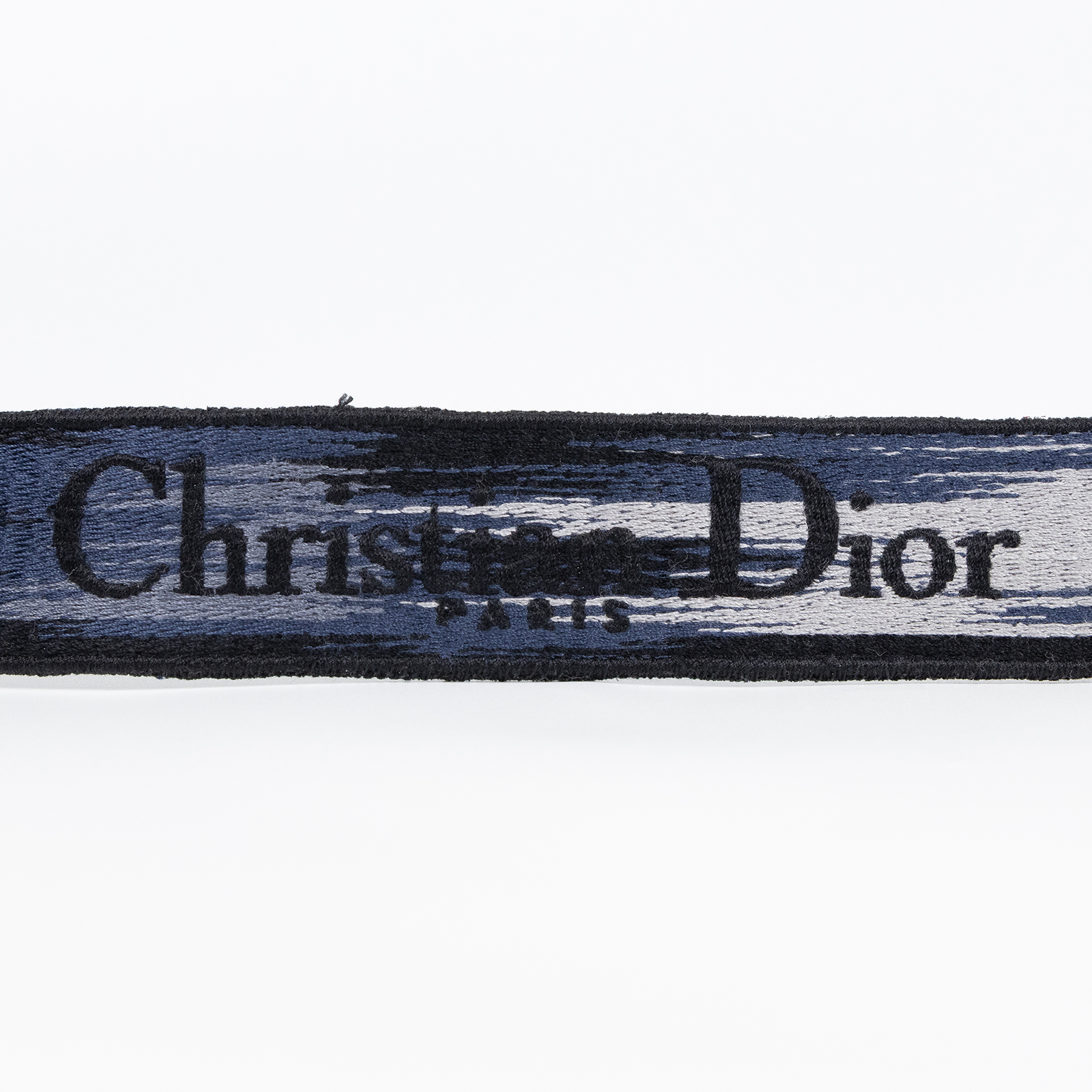 迪奧 CHRISTIAN DIOR 刺繡 肩帶 背帶 S8552CRHM 藍黑豹紋肩背帶 防塵袋