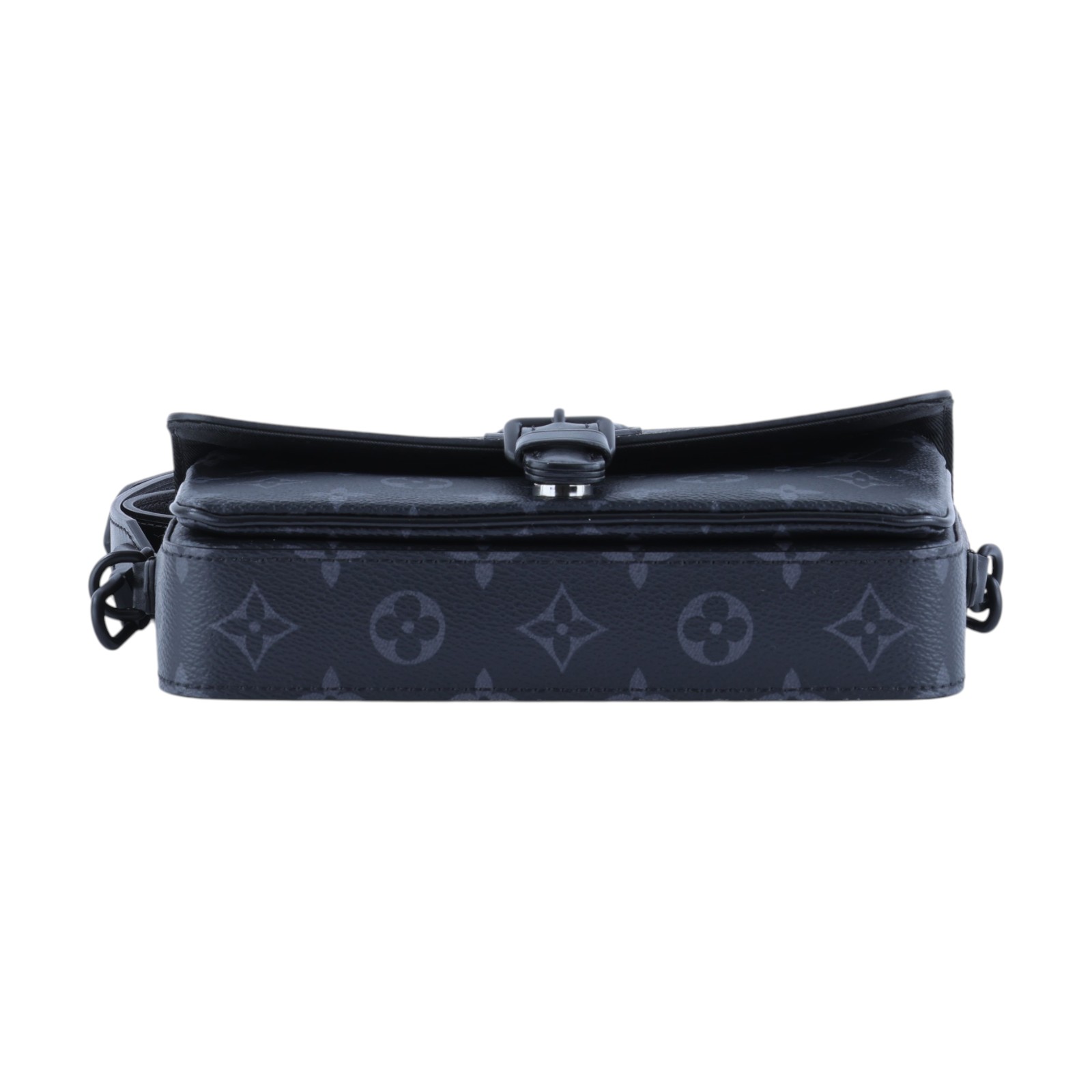 路易威登 LOUIS VUITTON Montsouris 可穿戴式錢包 M83567 晶片款 黑色原花可穿戴式郵差包 防塵袋/原廠盒子