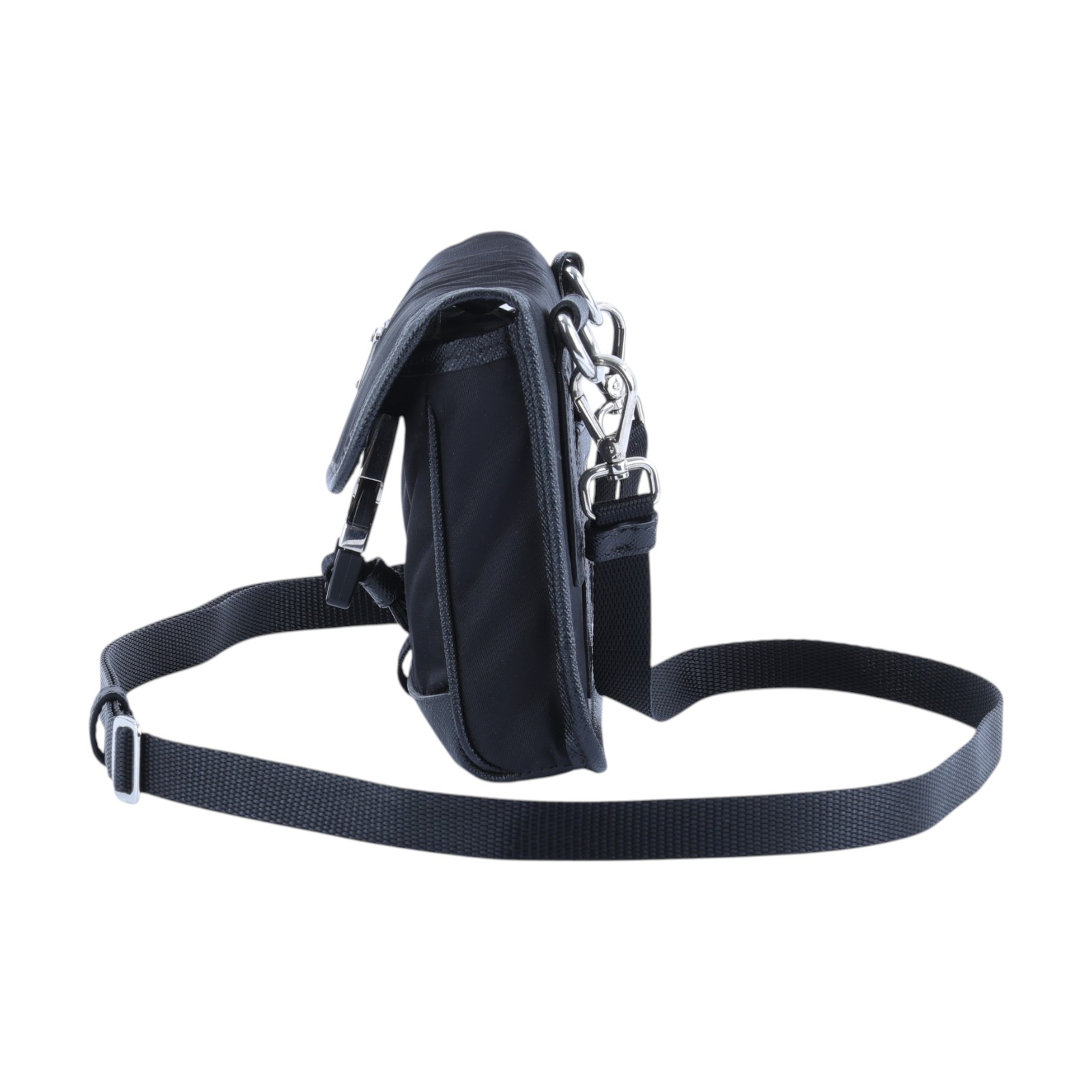 普拉達 PRADA Re-Nylon Saffiano 皮革 智能手機保護套 2ZH108_2DMH 黑尼龍手機包 原廠盒子/防塵袋/保證卡/背帶
