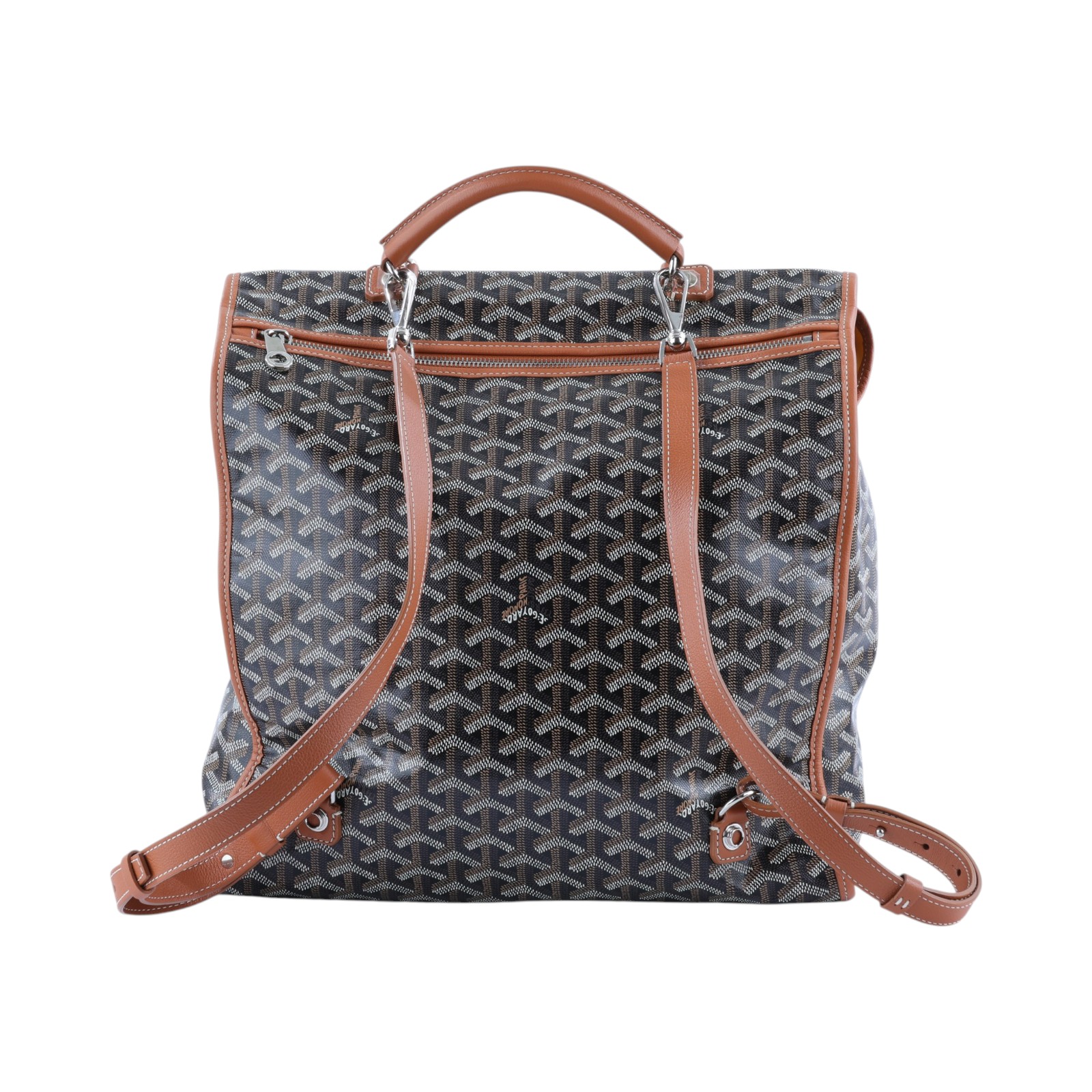 高雅德 GOYARD Saint Leger MM 背包 STLEGEMMLTY 黑SAINT LEGER翻蓋折疊後背包 無附屬品