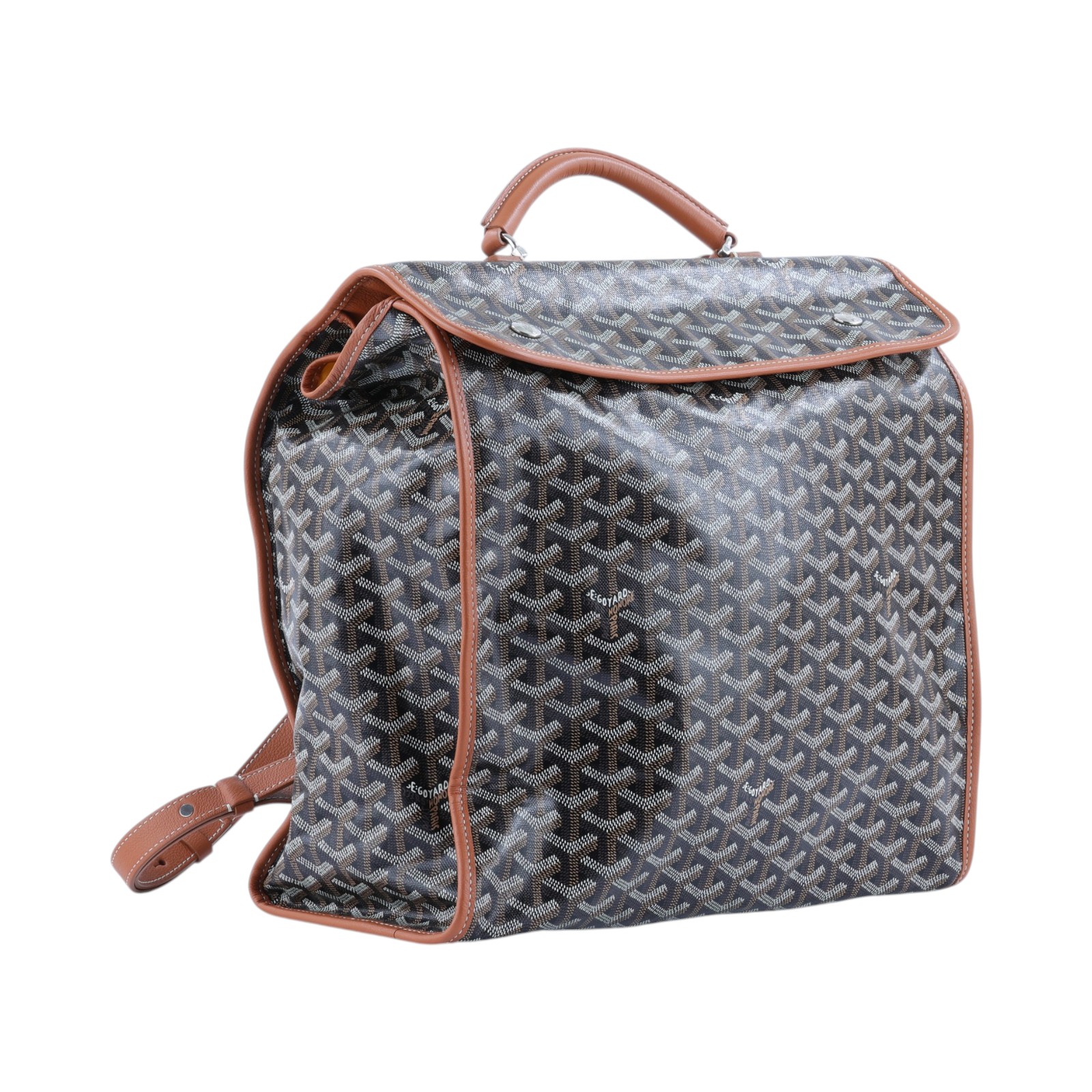 高雅德 GOYARD Saint Leger MM 背包 STLEGEMMLTY 黑SAINT LEGER翻蓋折疊後背包 無附屬品