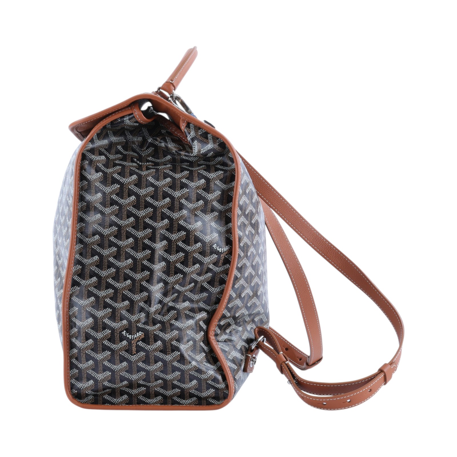 高雅德 GOYARD Saint Leger MM 背包 STLEGEMMLTY 黑SAINT LEGER翻蓋折疊後背包 無附屬品