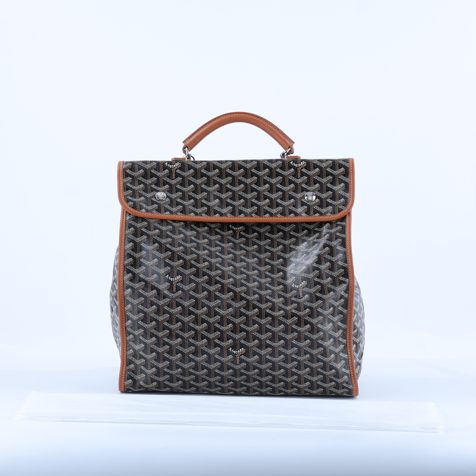 高雅德 GOYARD Saint Leger MM 背包 STLEGEMMLTY 黑SAINT LEGER翻蓋折疊後背包 無附屬品
