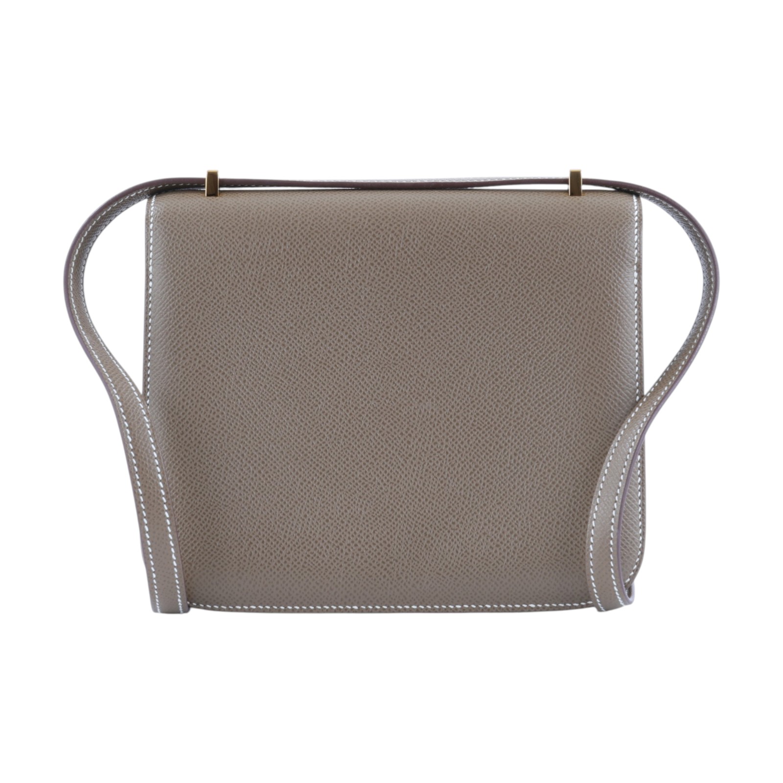 愛馬仕 Hermes Constance Bag 康康包 MIni 18  金色五金 大象灰 H083905CC18 /UCT514GU  原廠盒子/防塵袋/香港購買證明/鏡子