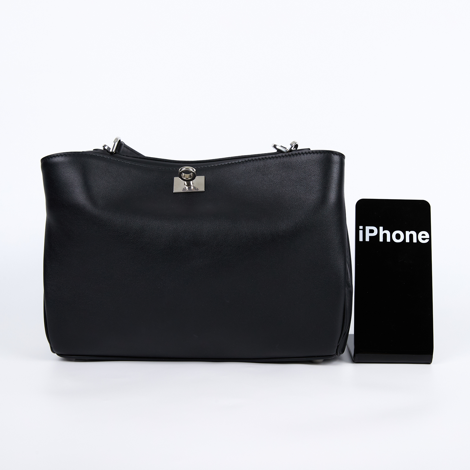巴黎世家 BALENCIAGA Rodeo Small 手提包 銀色五金 7897792AA4U 黑銀RODEO SMALL 原廠盒子/防塵袋/背帶/購買證明