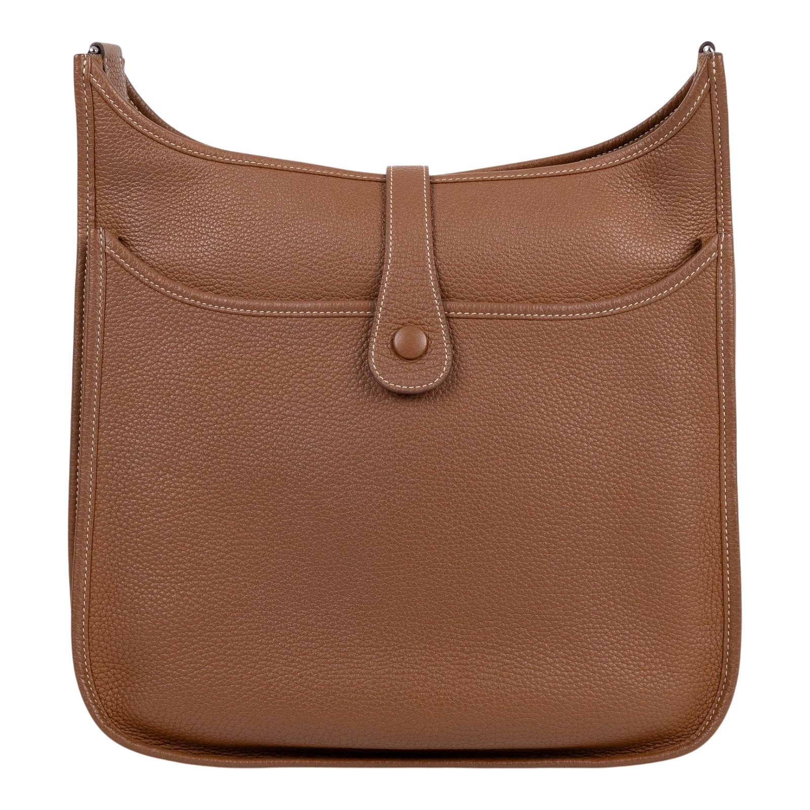 愛馬仕 Hermes Evelyne Bag 伊芙琳包 33 EV33 X BS 003 ZB X刻金棕EVELYNE33 背帶
