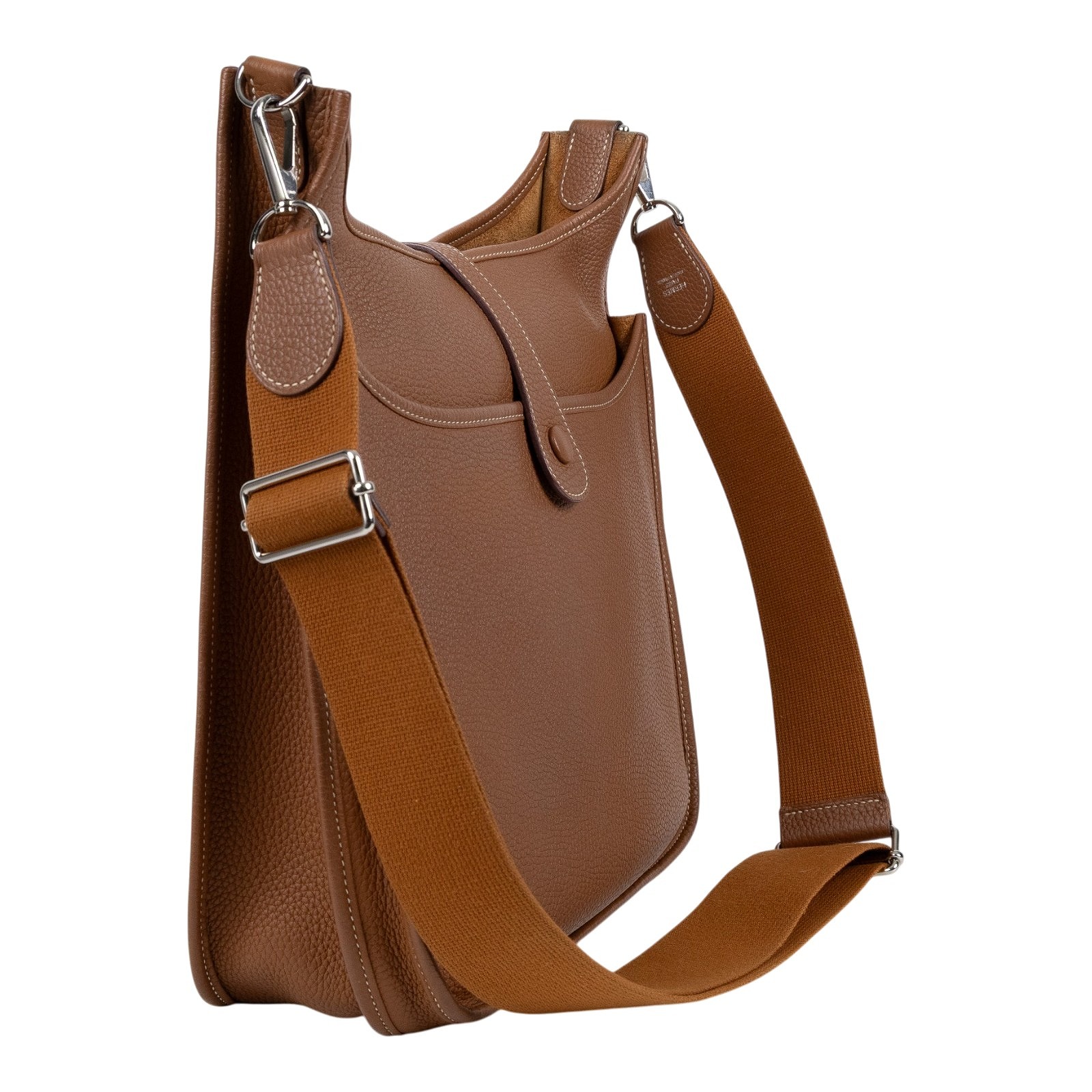 愛馬仕 Hermes Evelyne Bag 伊芙琳包 33 EV33 X BS 003 ZB X刻金棕EVELYNE33 背帶
