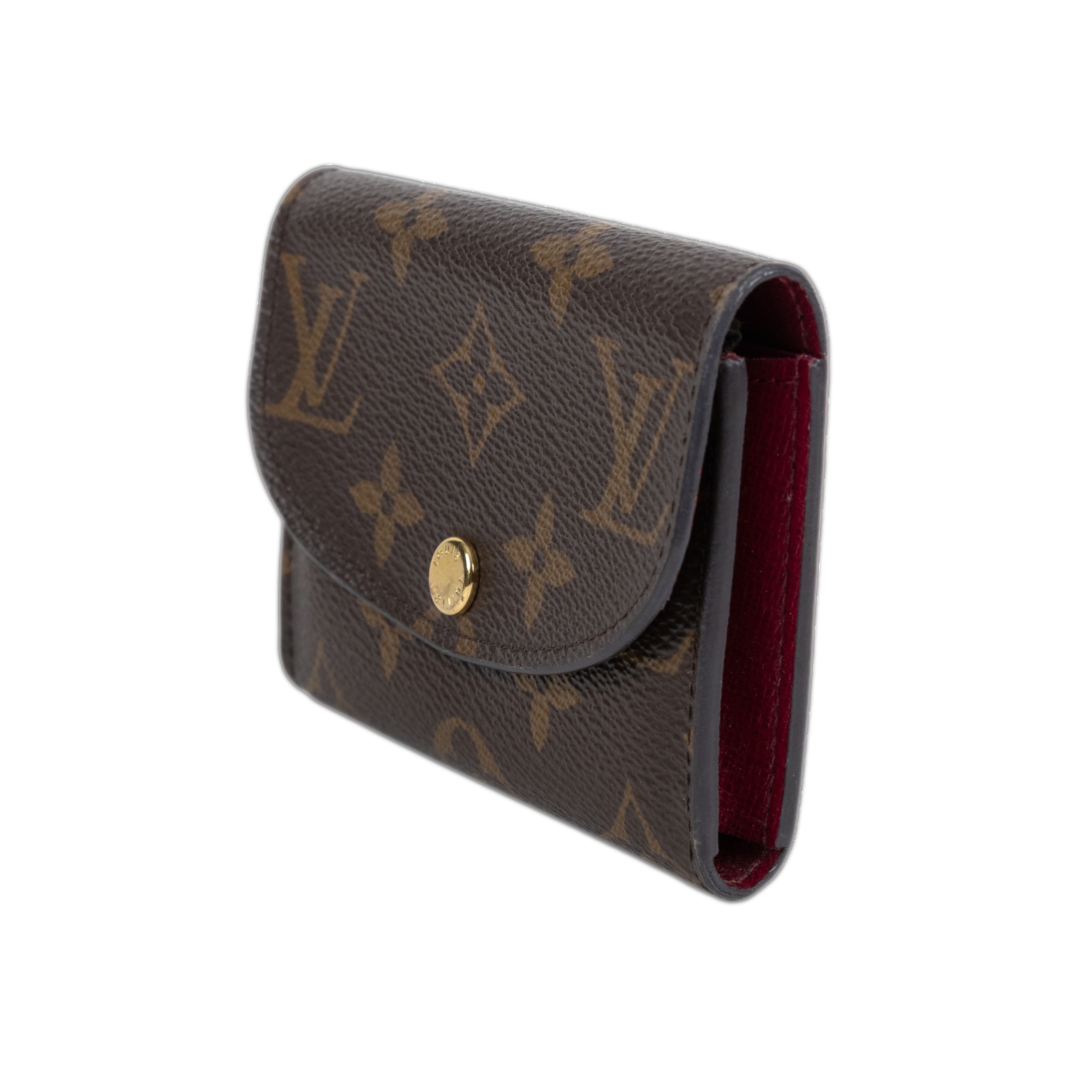 路易威登 LOUIS VUITTON Rosalie 零錢包 經典帆布 紫紅色 M41939 晶片款 酒紅色Rosalie 零錢包 原廠盒子/防塵袋