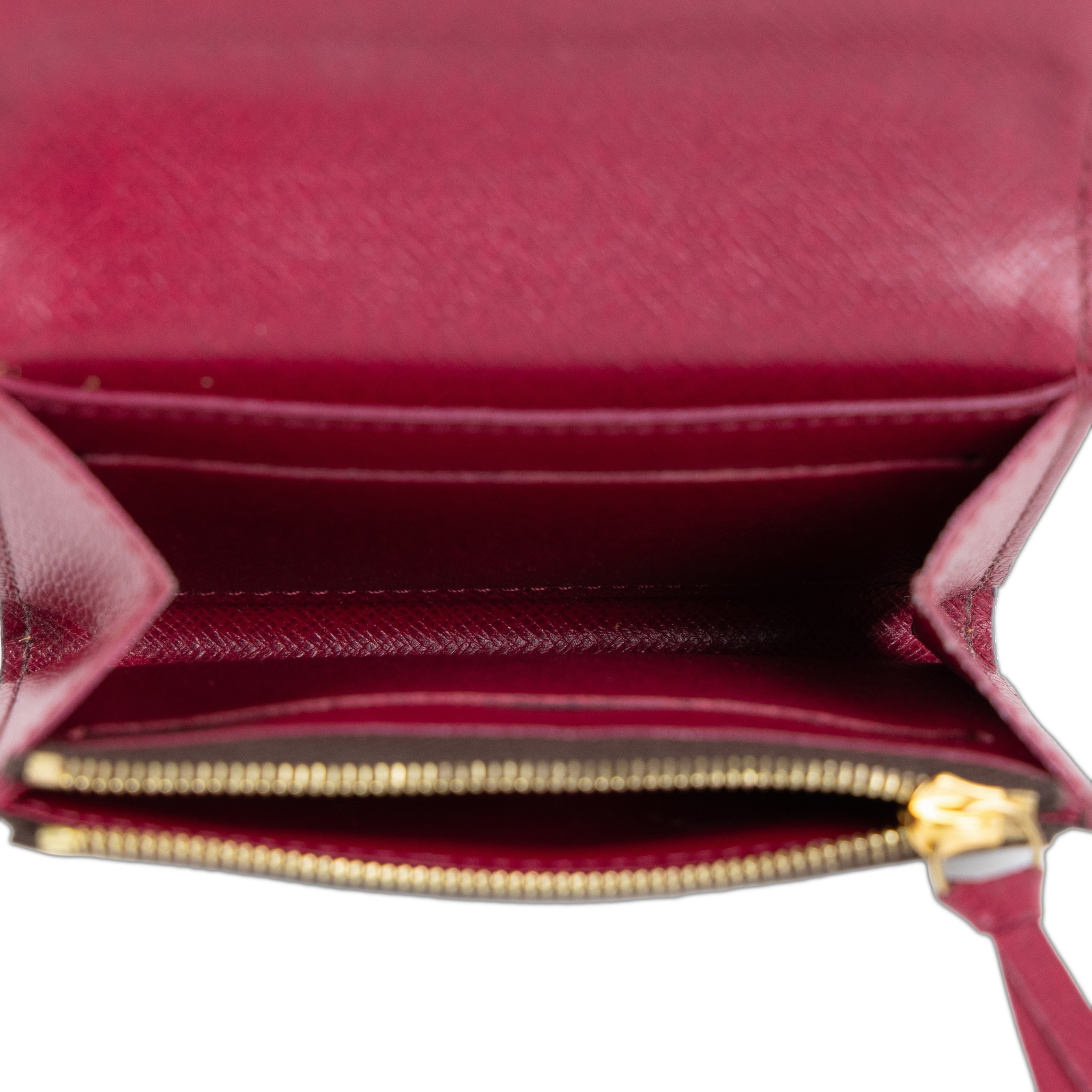 路易威登 LOUIS VUITTON Rosalie 零錢包 經典帆布 紫紅色 M41939 晶片款 酒紅色Rosalie 零錢包 原廠盒子/防塵袋