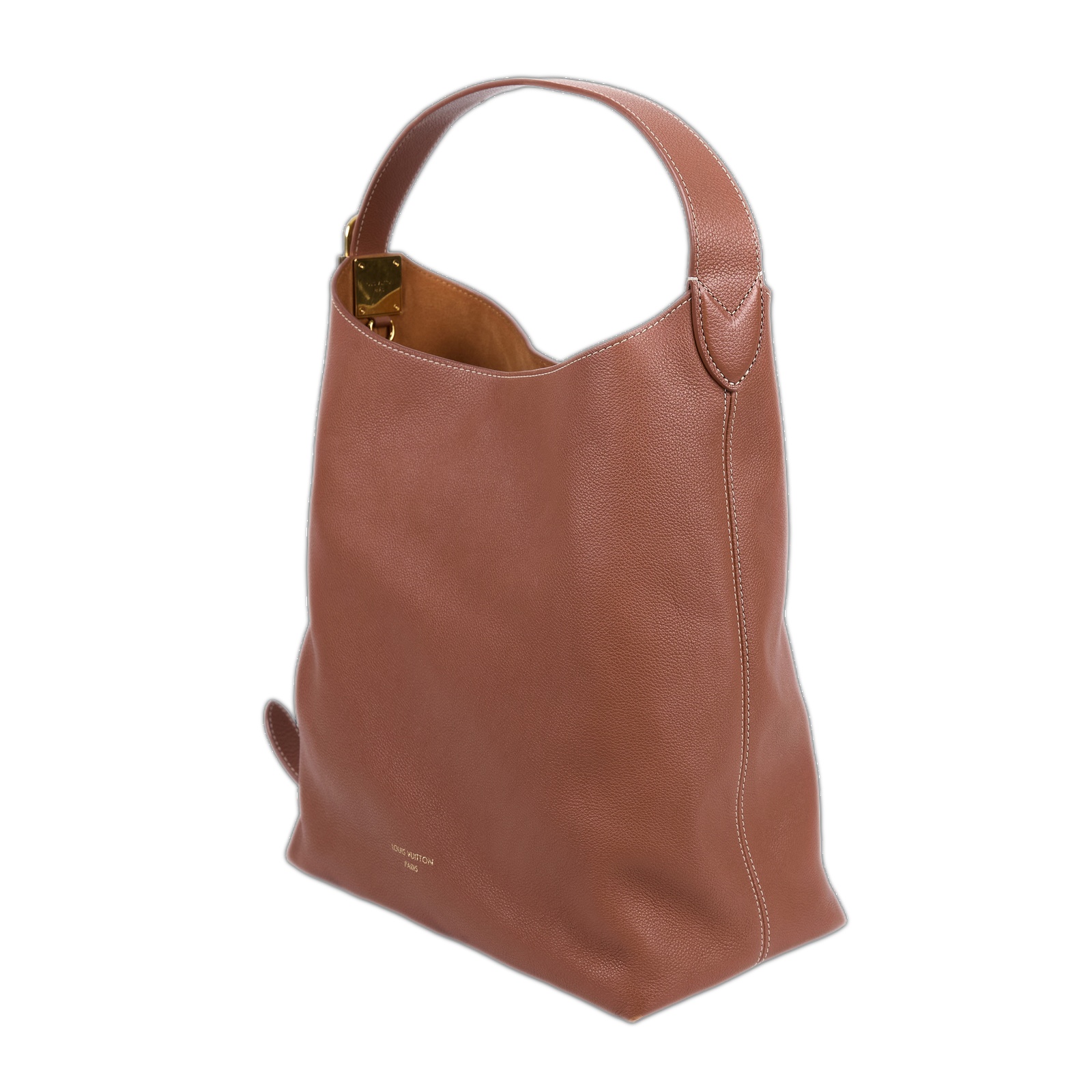 路易威登 LOUIS VUITTON Low Key Hobo MM 肩背包 斜背包 M24974 晶片款 棕Low Key Hobo MM 內袋