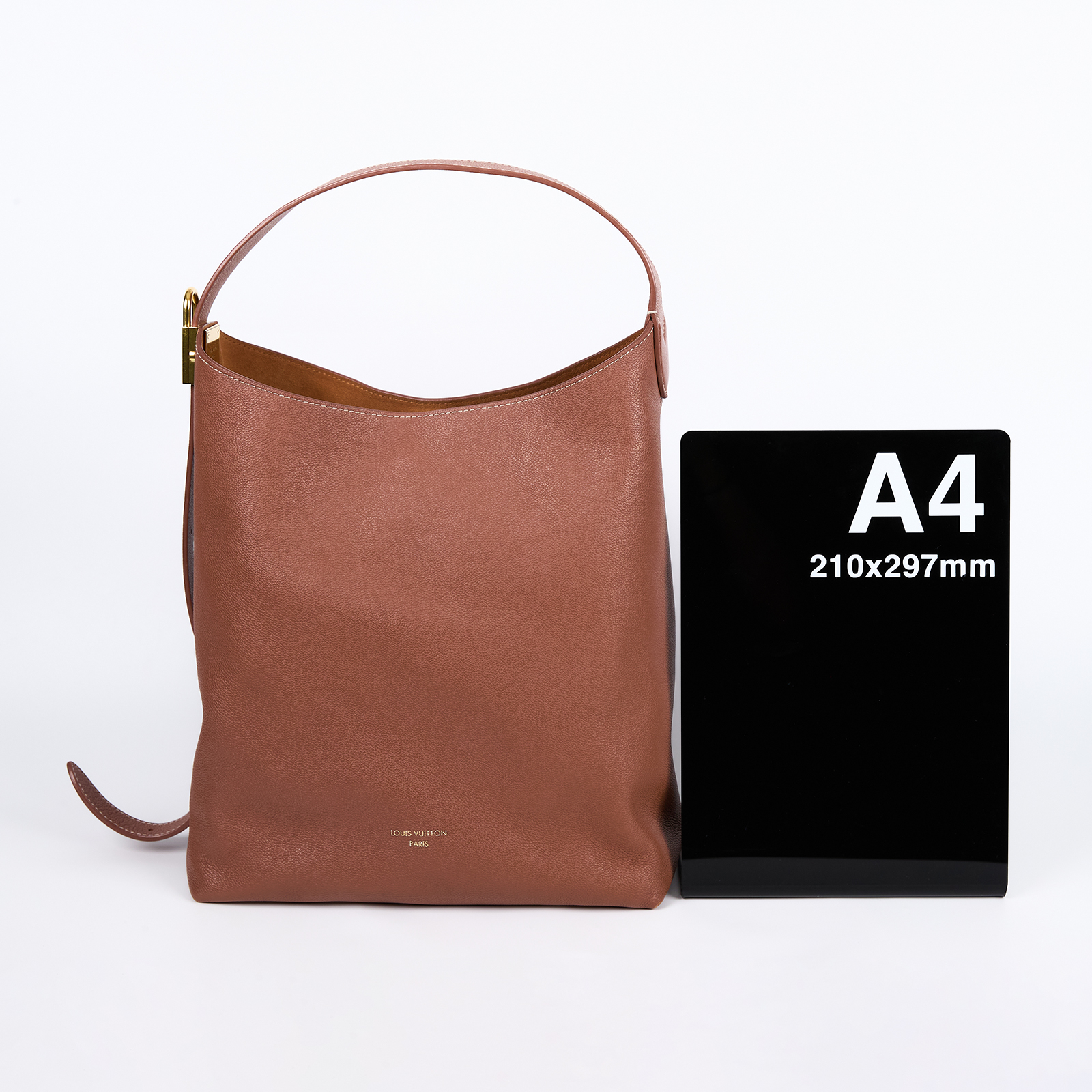 路易威登 LOUIS VUITTON Low Key Hobo MM 肩背包 斜背包 M24974 晶片款 棕Low Key Hobo MM 內袋