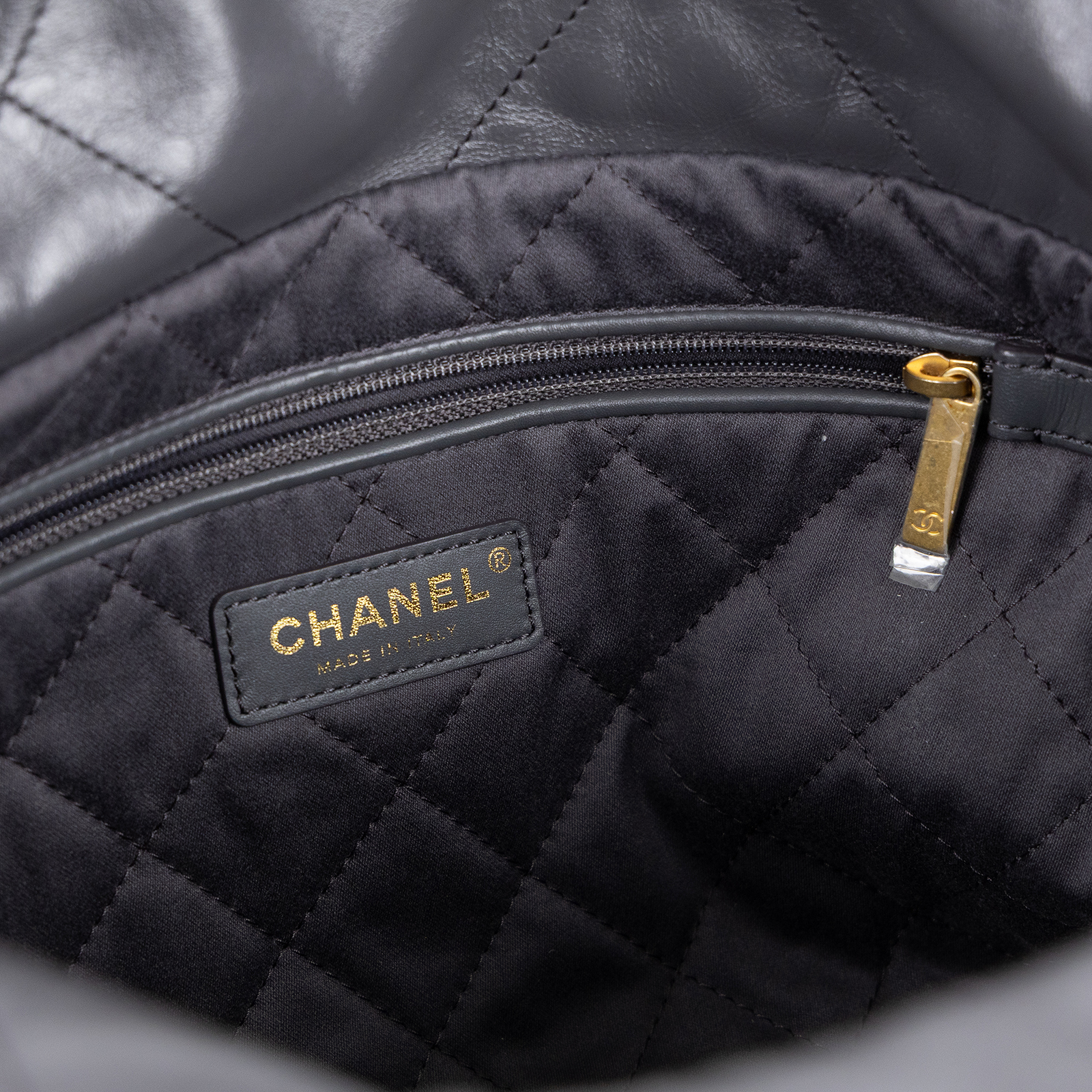 香奈兒 CHANEL 22 小型 束口包 AS3260 晶片款 灰金22包 小號 原廠盒子/防塵袋/內袋