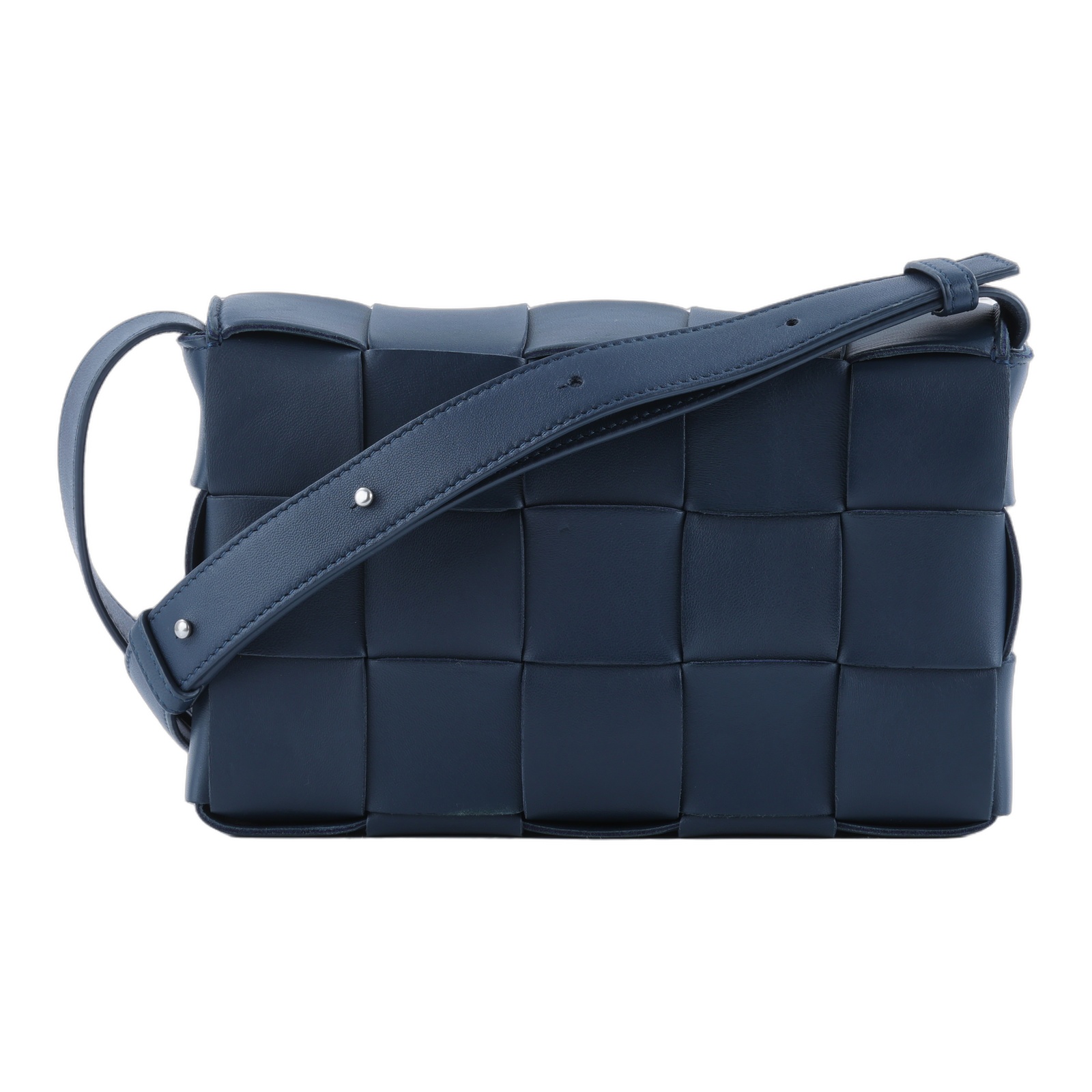 寶緹嘉 BOTTEGA VENETA Cassette 斜挎包 578004VMAY1 深藍Cassette 3X5 防塵袋