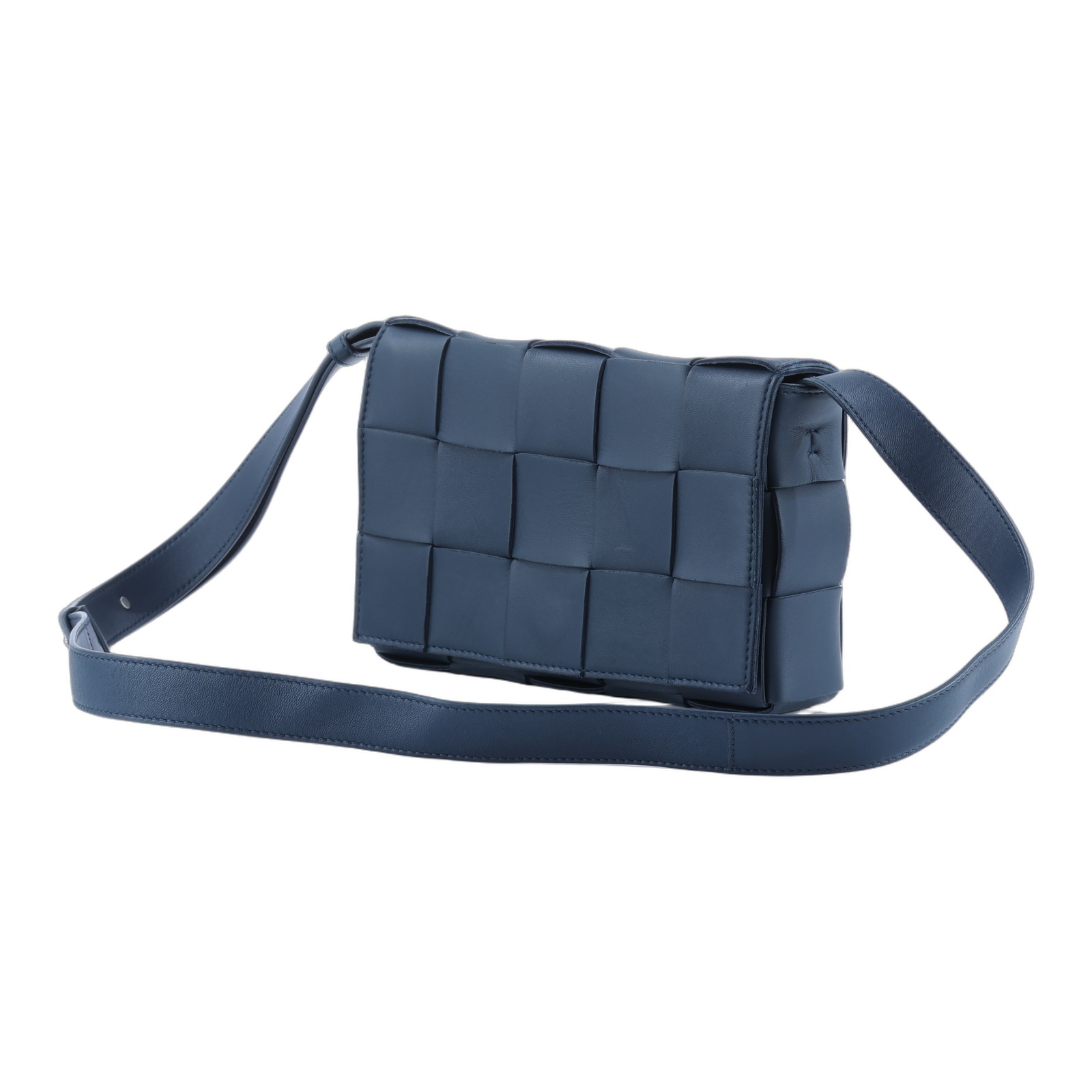 寶緹嘉 BOTTEGA VENETA Cassette 斜挎包 578004VMAY1 深藍Cassette 3X5 防塵袋
