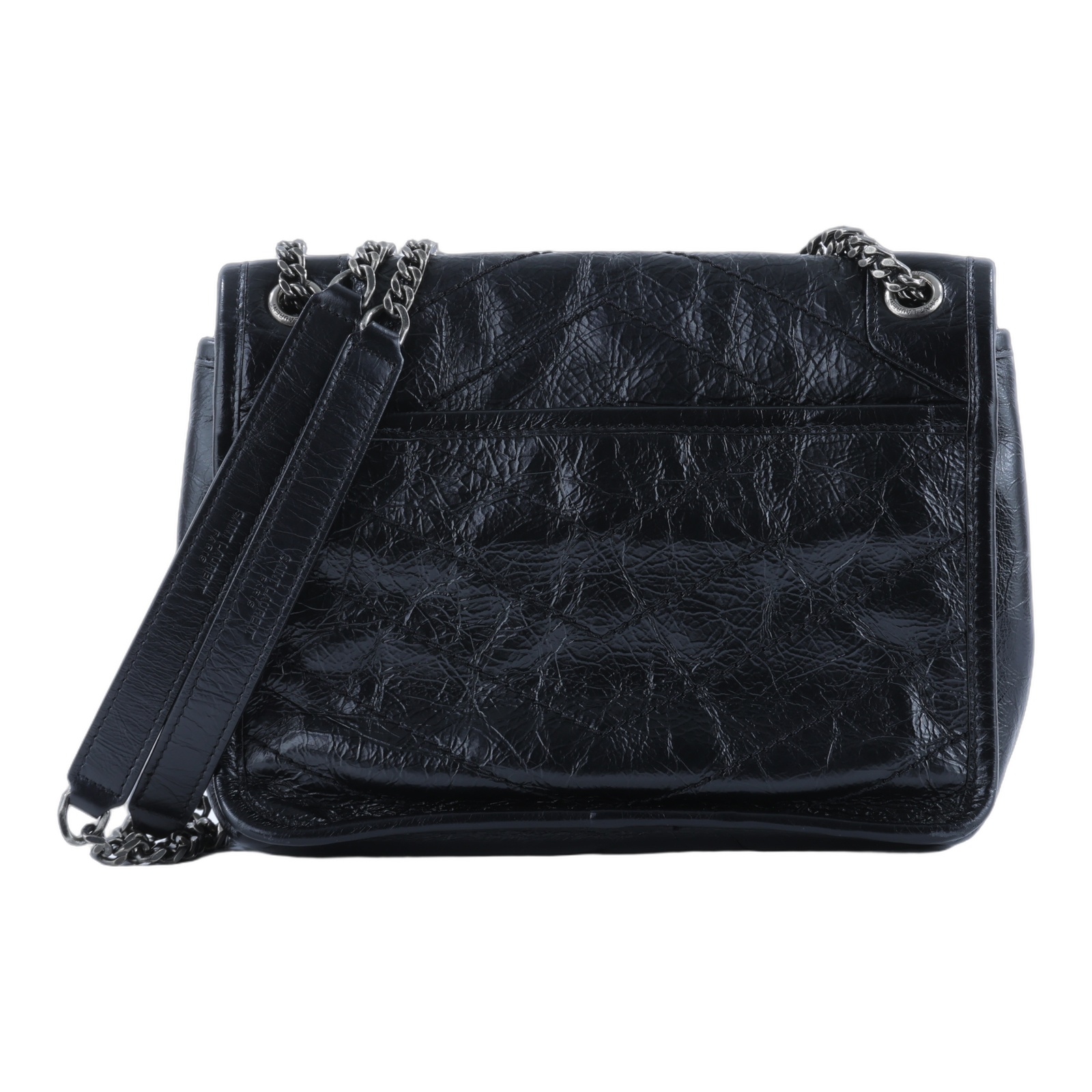 聖羅蘭 YSL SAINT LAURENT Niki 復古小牛皮 Baby 斜背 翻蓋包 5330370EN04 黑NIKI BABY 防塵袋